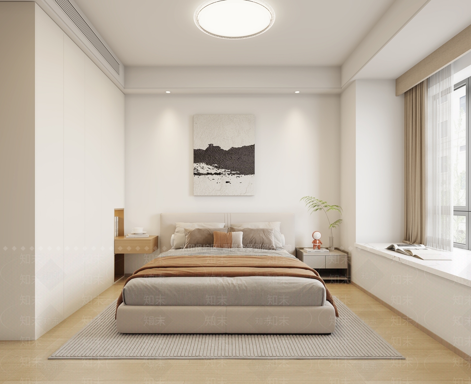 现代家居卧室3D模型下载【ID:1201596796】