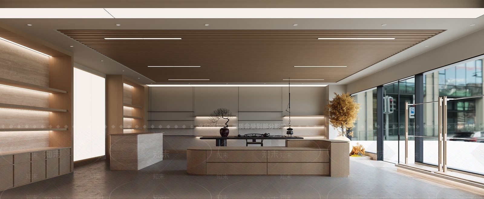 现代茶馆3D模型下载【ID:1221451457】