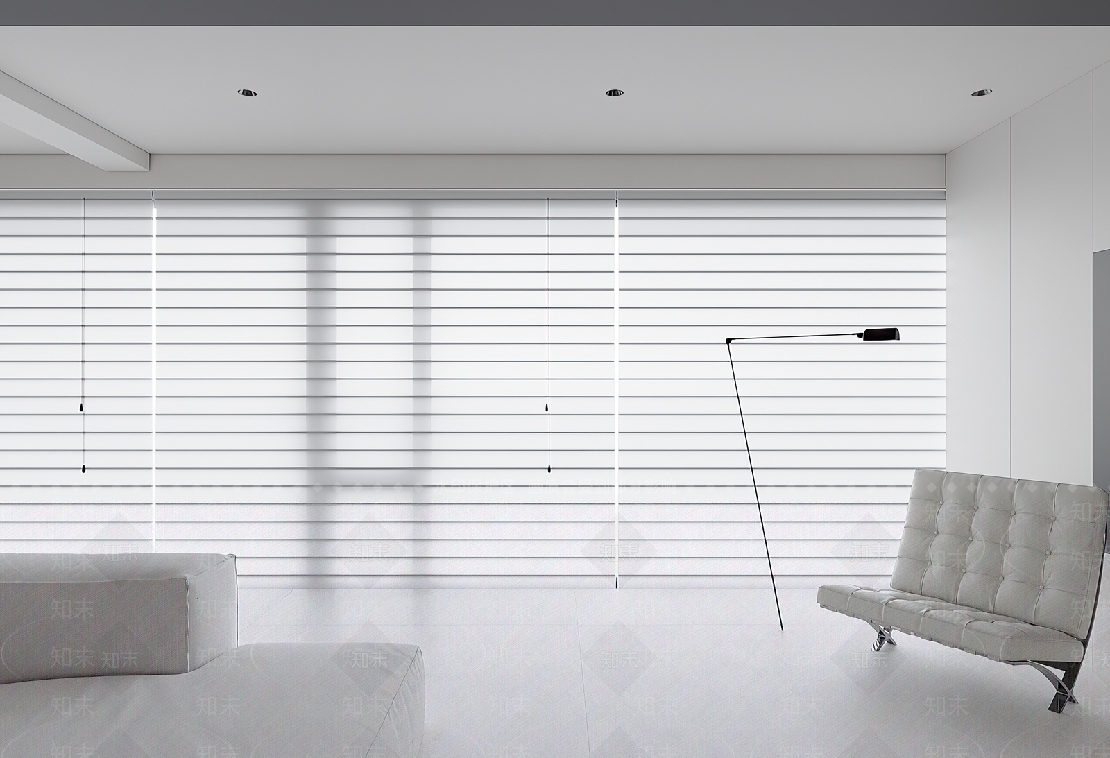现代百叶帘3D模型下载【ID:1201600293】