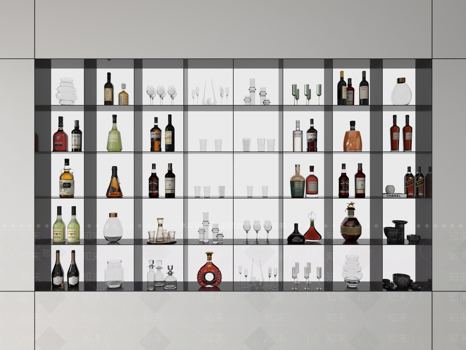 酒水食物3D模型下载【ID:1201600516】