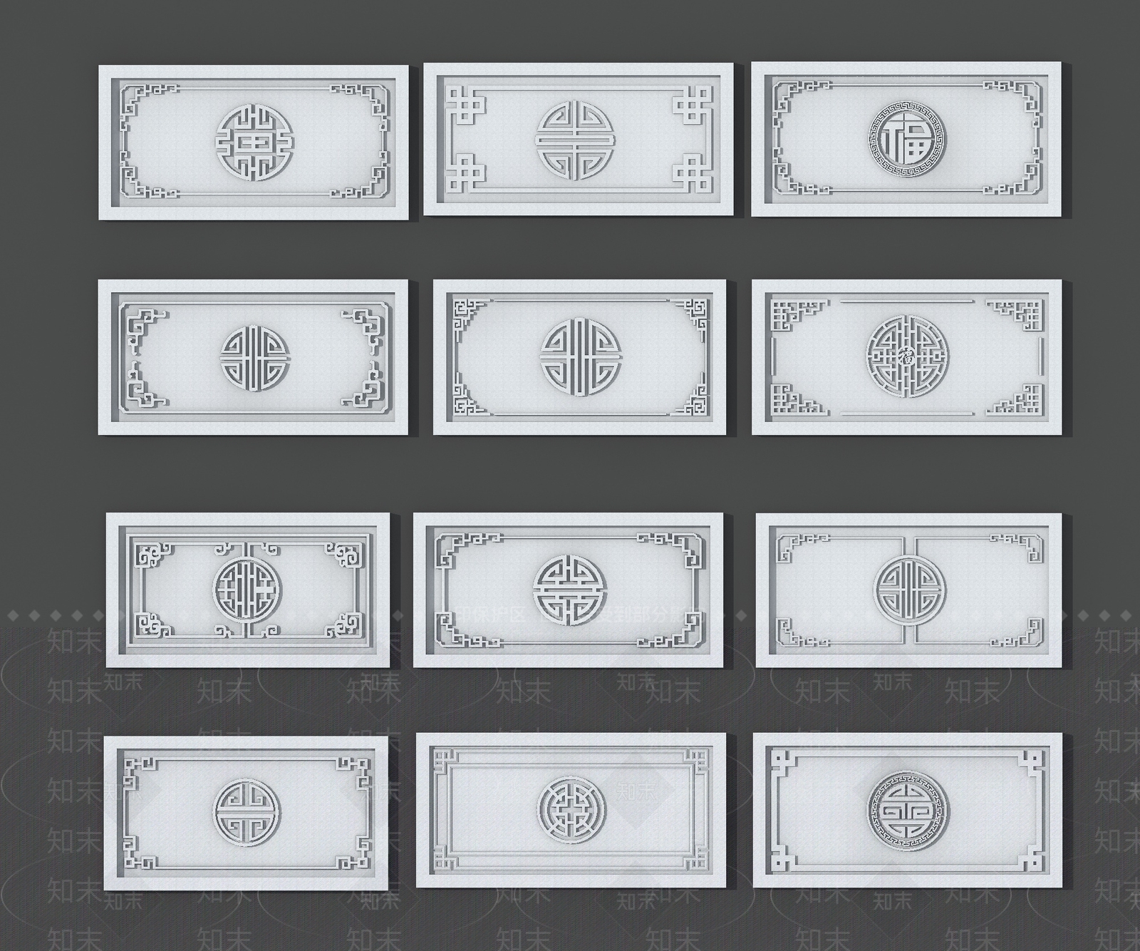 中式新中式雕花SU模型下载【ID:1201602848】