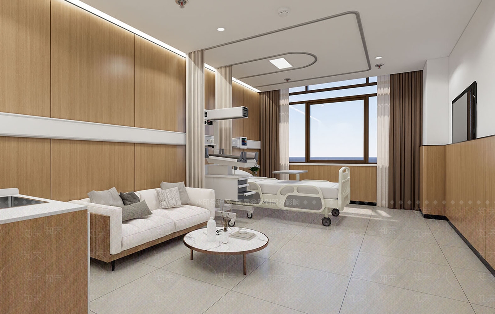 现代医院SU模型下载【ID:1201603347】