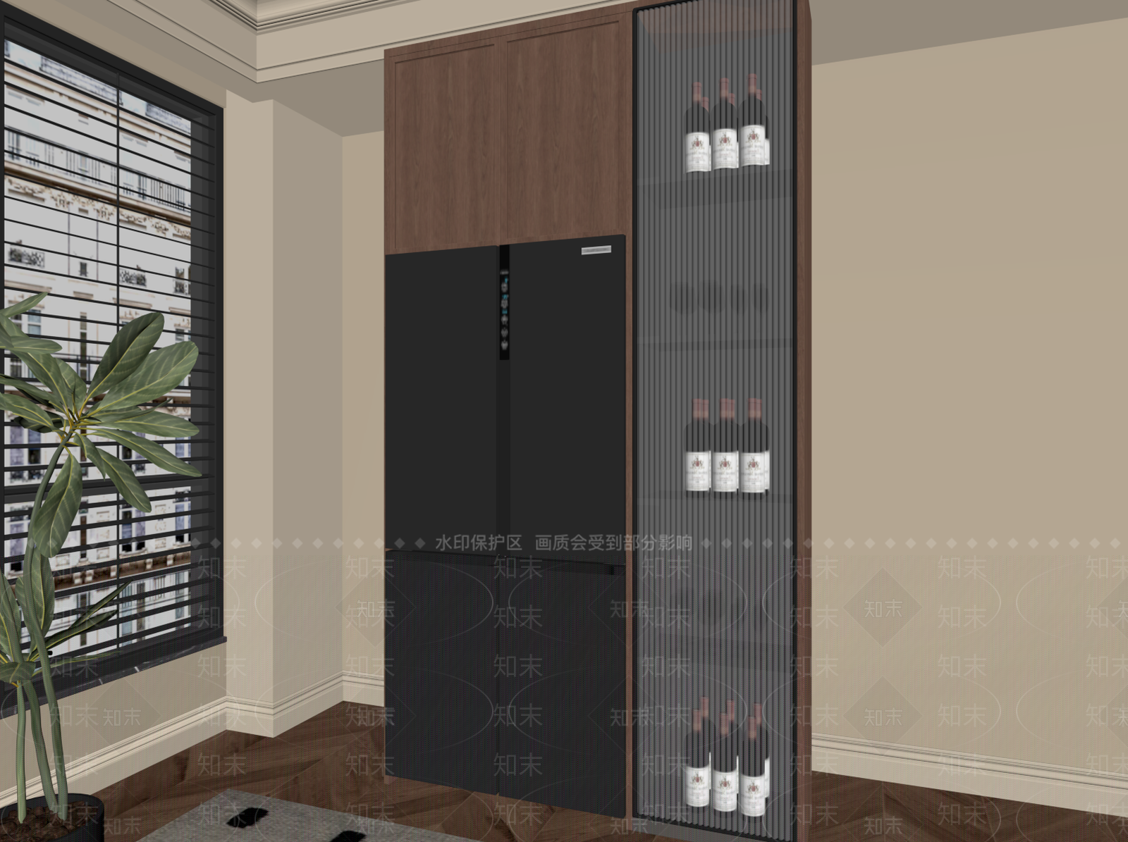 中古酒柜SU模型下载【ID:1201607300】