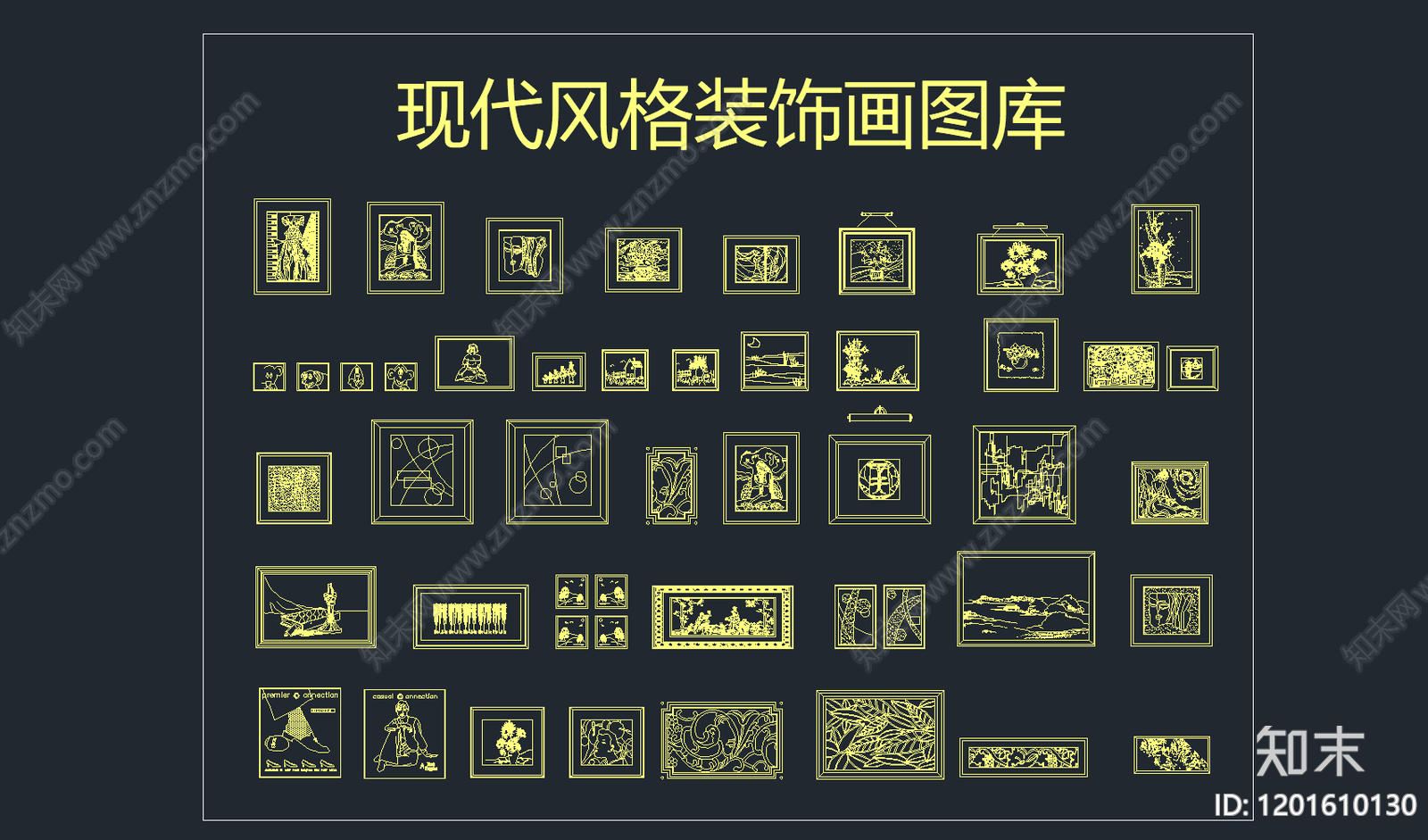 现代景观雕塑图库施工图下载【ID:1201610130】