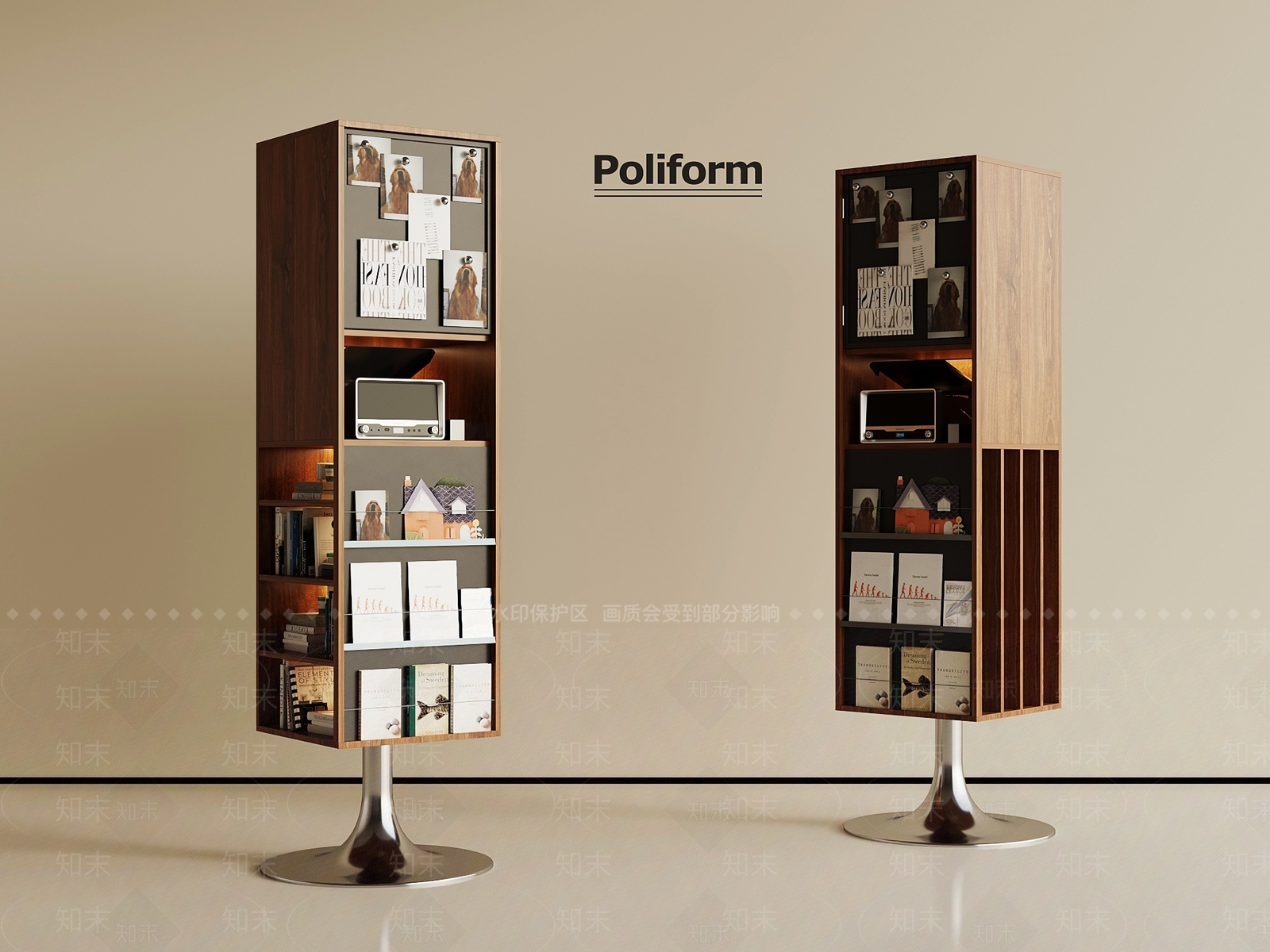 中古书柜3D模型下载【ID:1201613514】