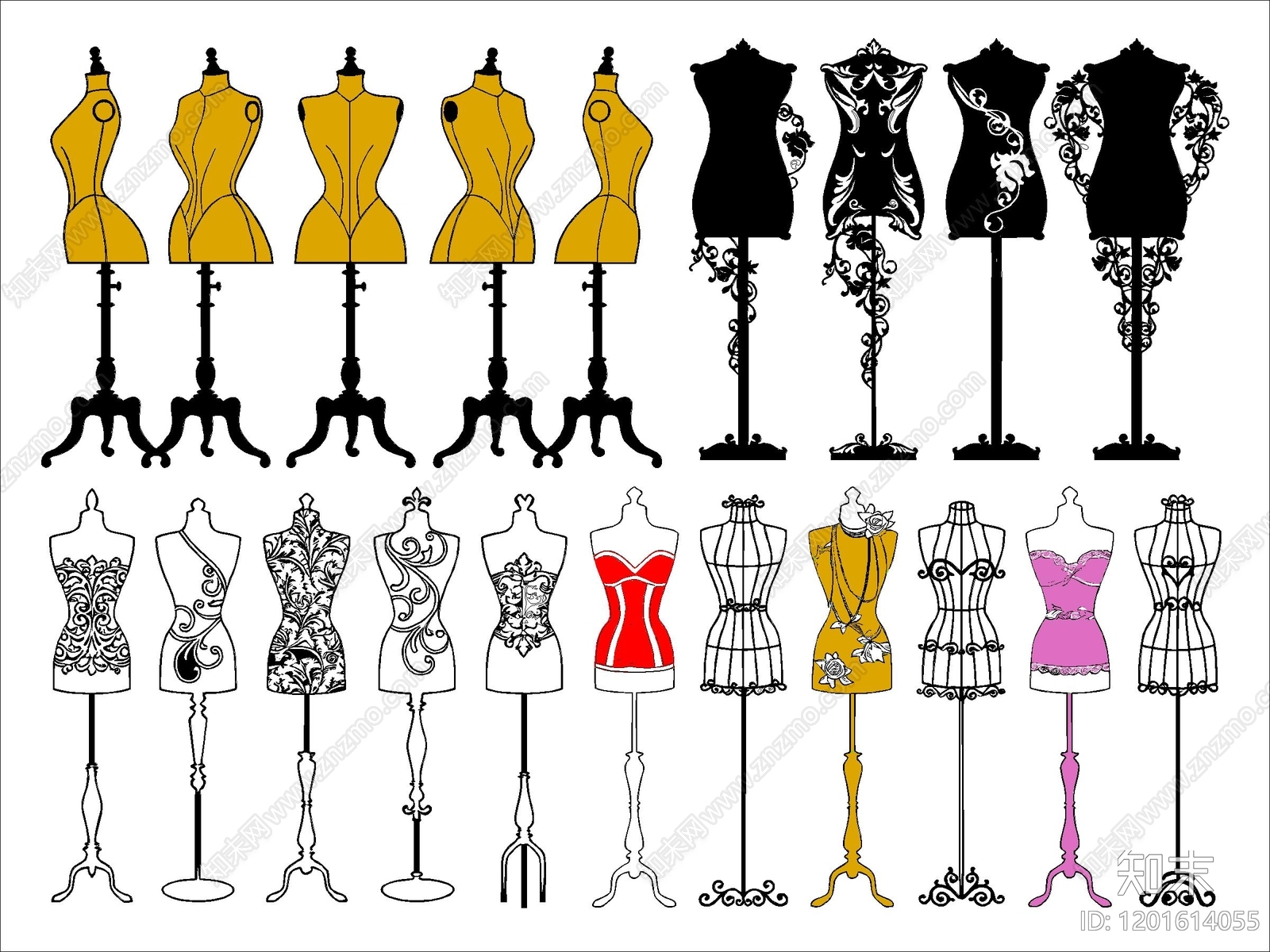 现代服装鞋帽施工图下载【ID:1201614055】