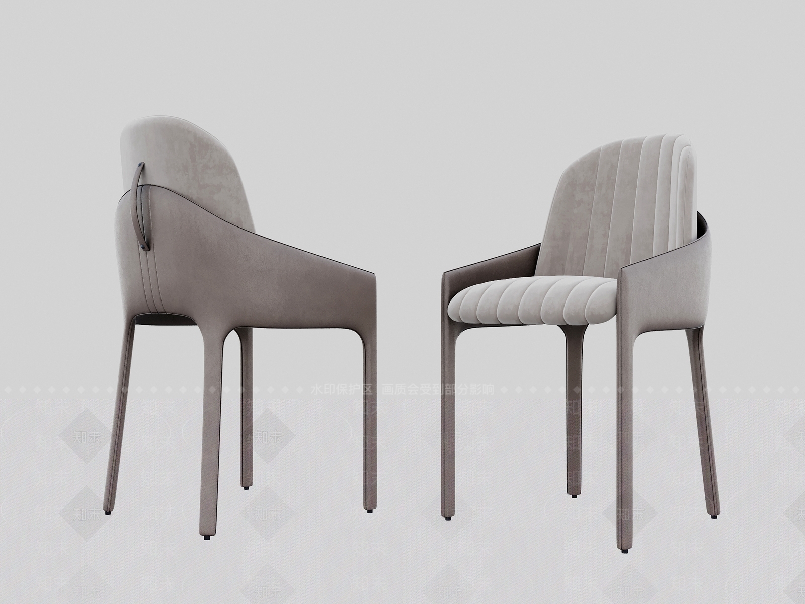 现代简约餐椅3D模型下载【ID:1201614238】