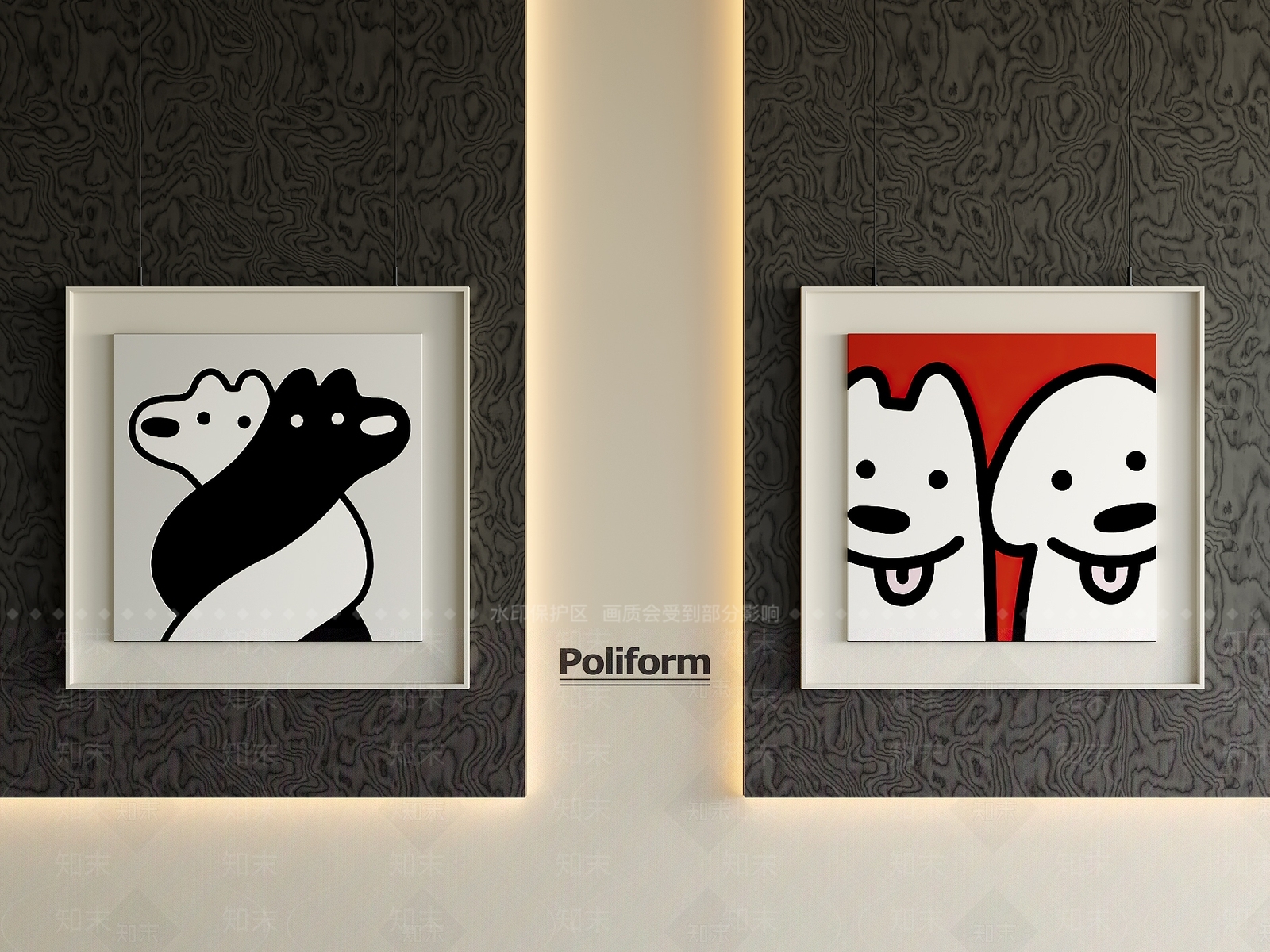 现代简约儿童挂画SU模型下载【ID:1201614420】