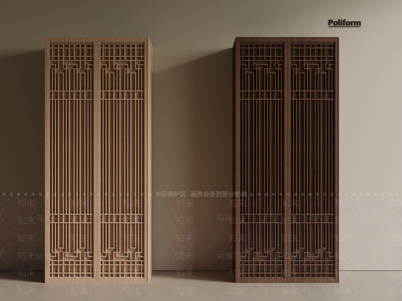 新中式中式衣柜3D模型下载【ID:1201615775】