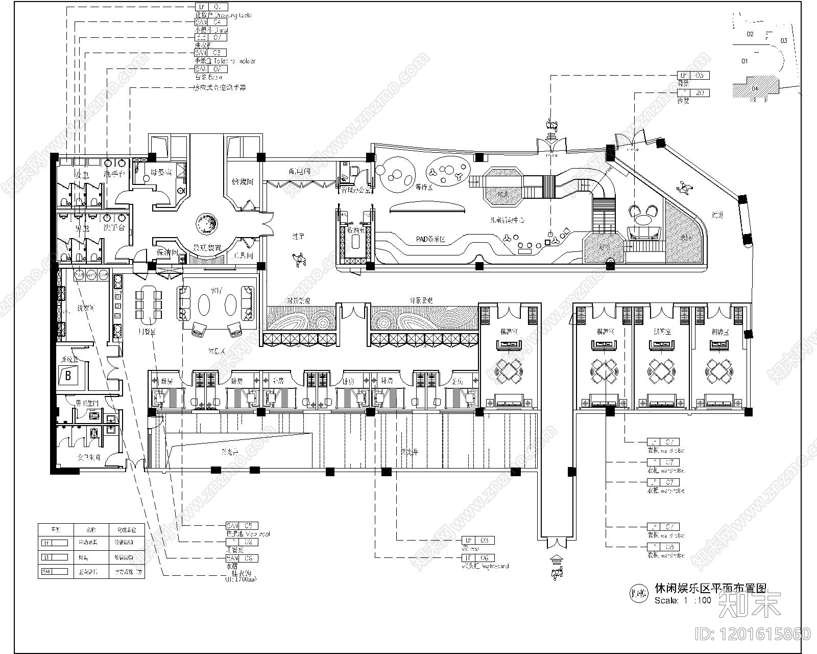 现代售楼处cad施工图下载【ID:1201615860】