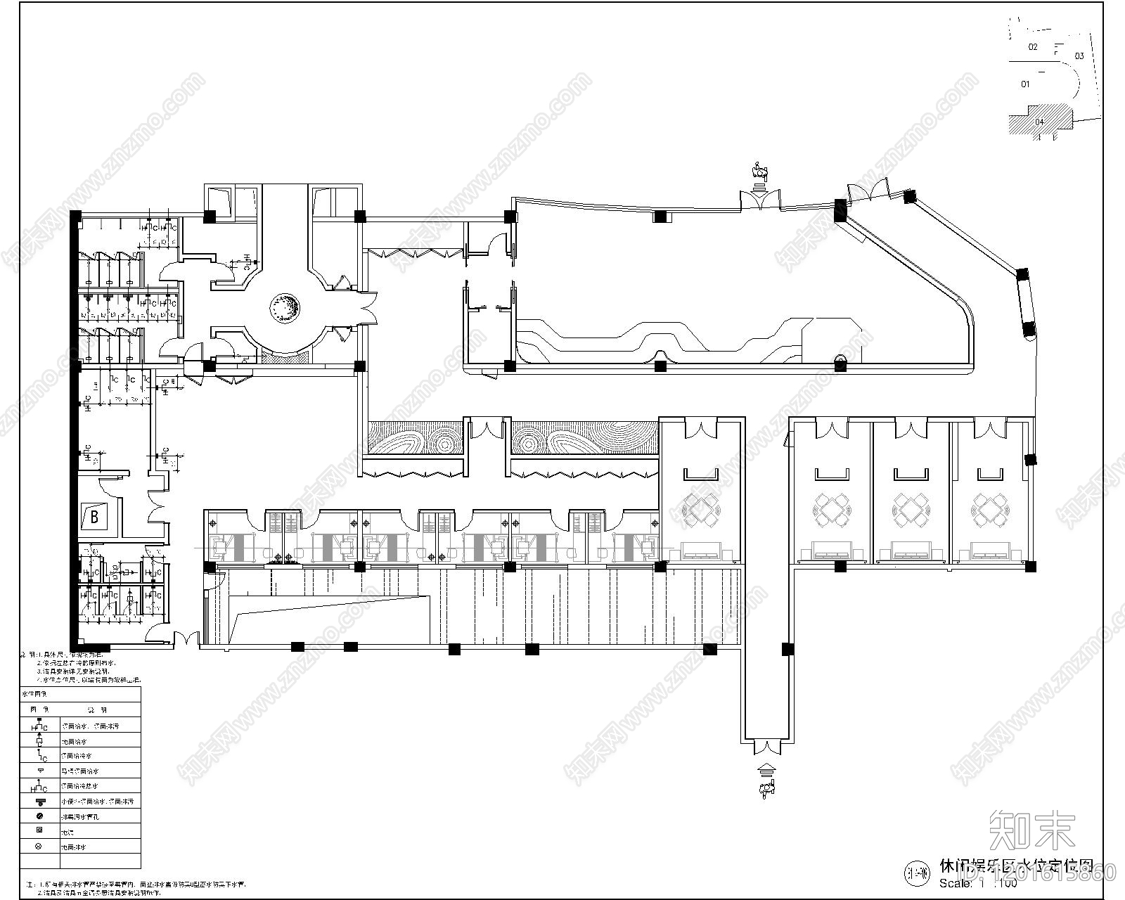 现代售楼处cad施工图下载【ID:1201615860】