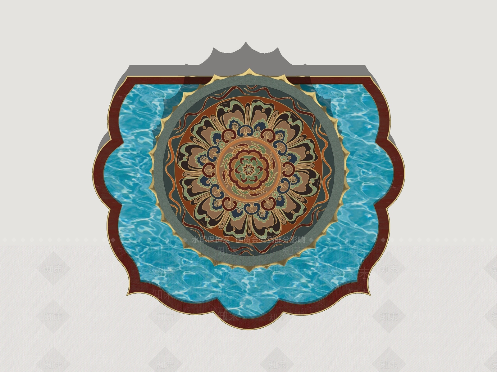 新中式景观座椅SU模型下载【ID:1201616283】