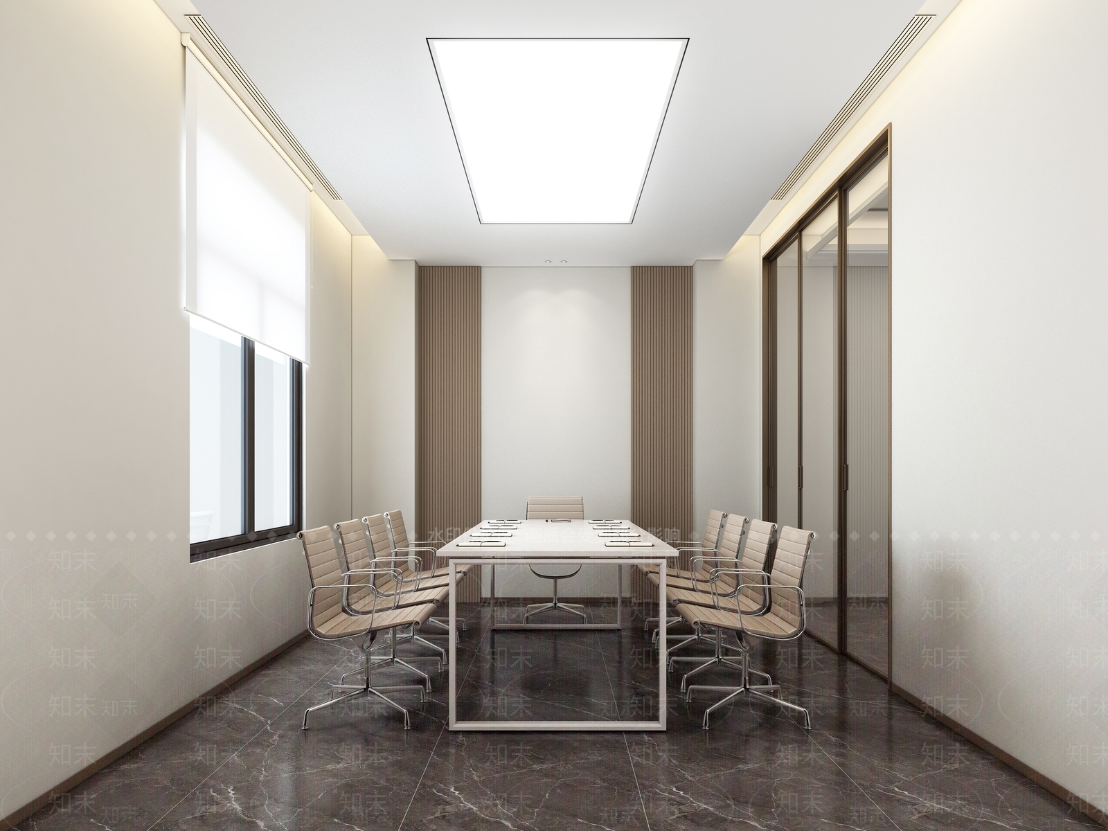 现代会议室3D模型下载【ID:1201618534】