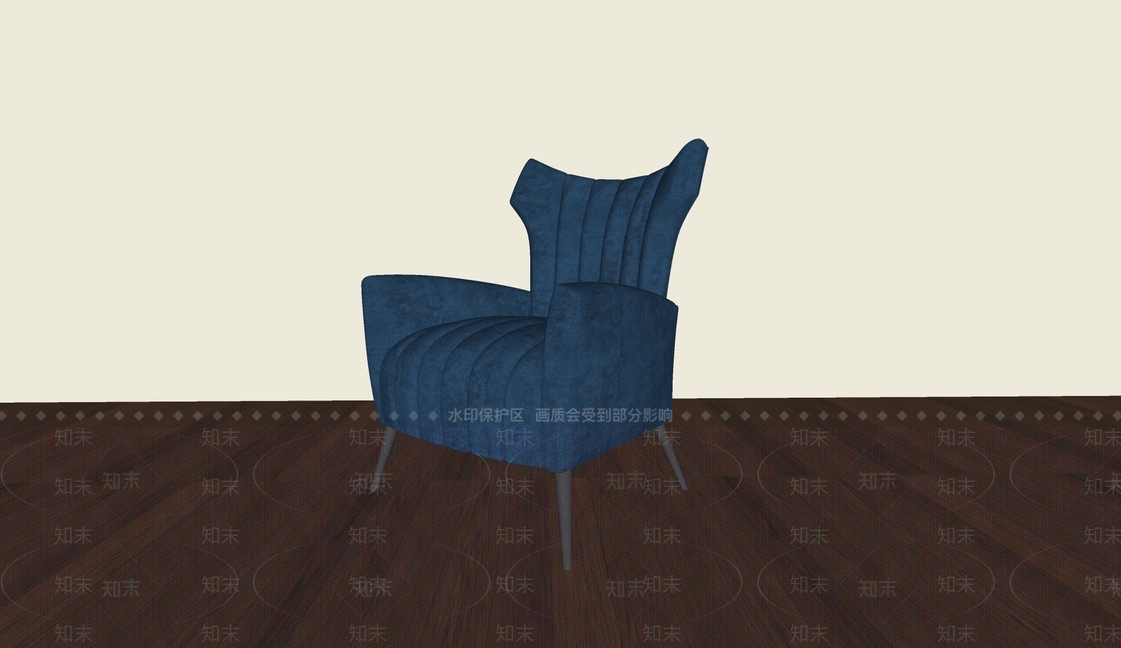 意式轻奢休闲椅SU模型下载【ID:1201618870】