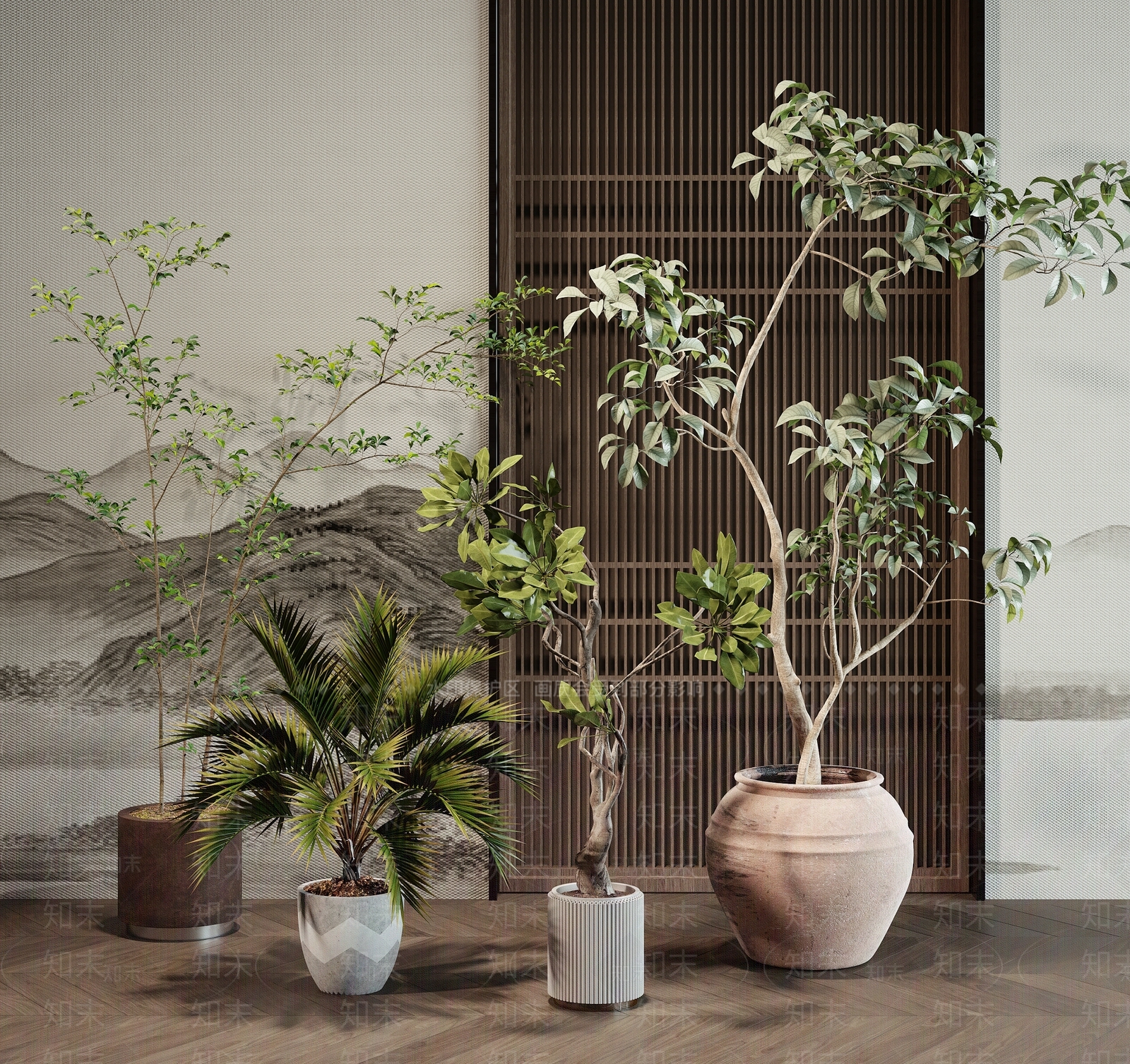 盆栽3D模型下载【ID:1201623499】