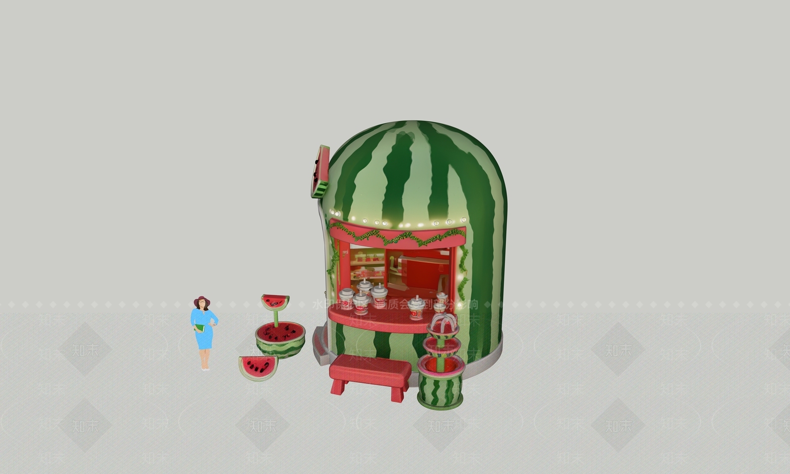现代主题快闪SU模型下载【ID:1201624787】