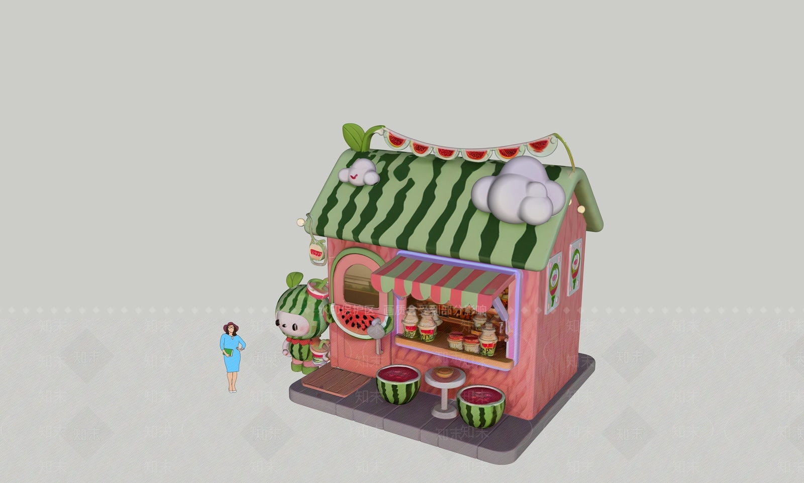 现代主题快闪SU模型下载【ID:1201624810】