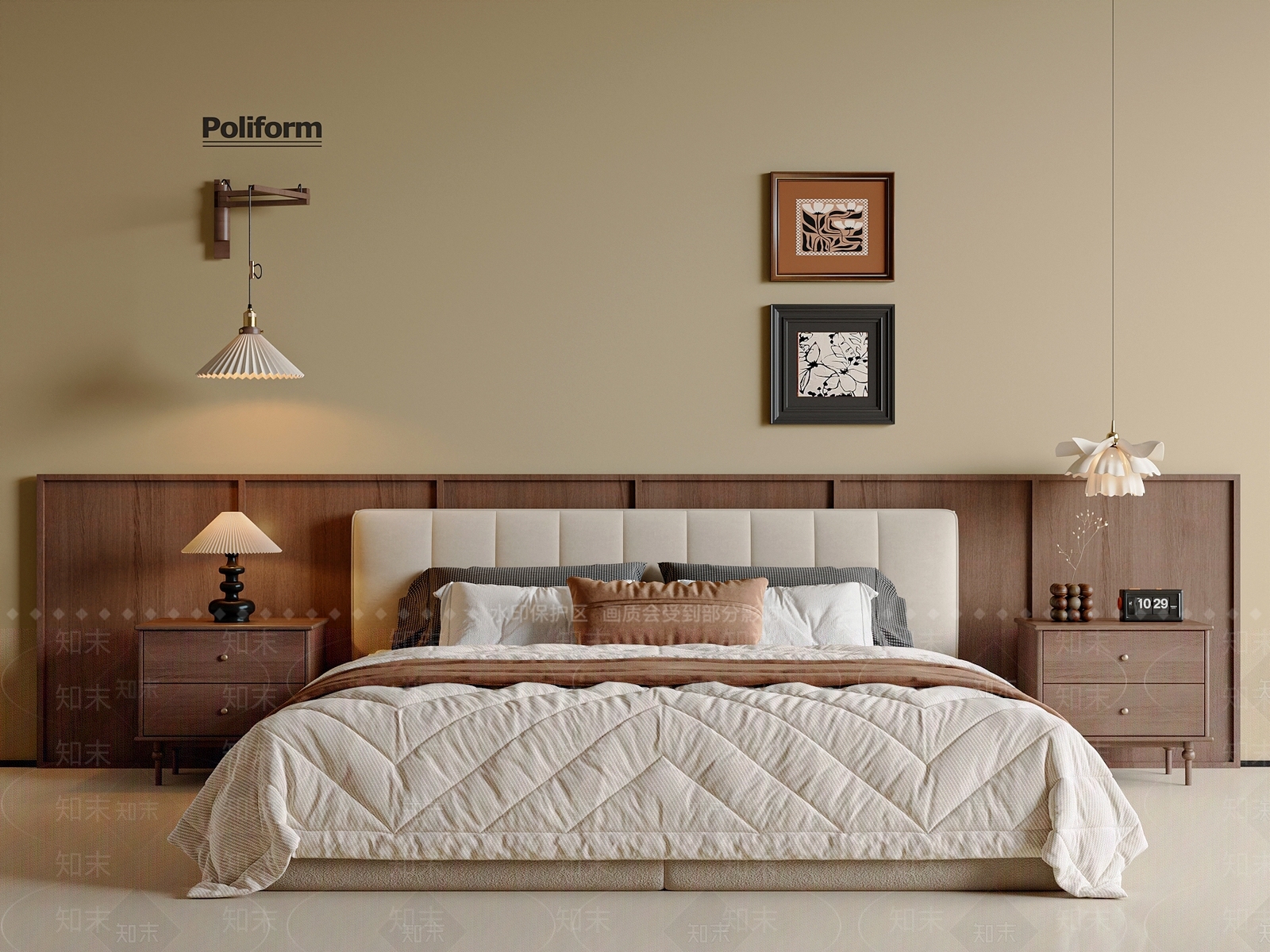 法式中古双人床3D模型下载【ID:1201626967】