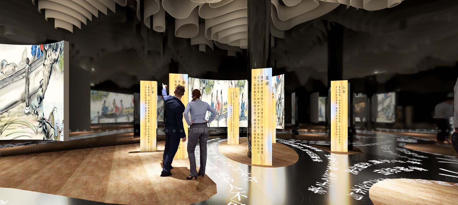 中式城市展厅SU模型下载【ID:1201632736】