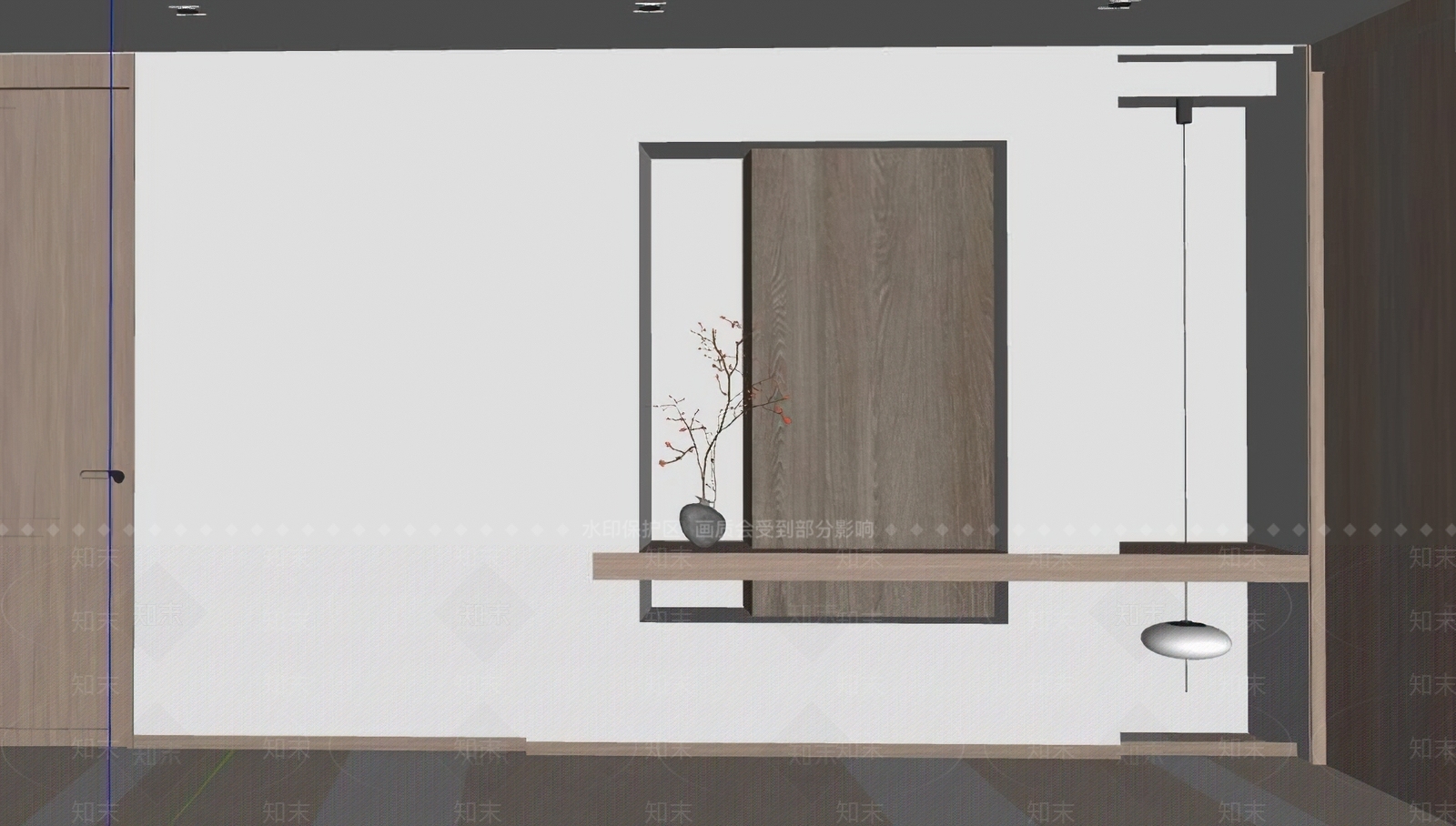 现代玄关SU模型下载【ID:1201635416】