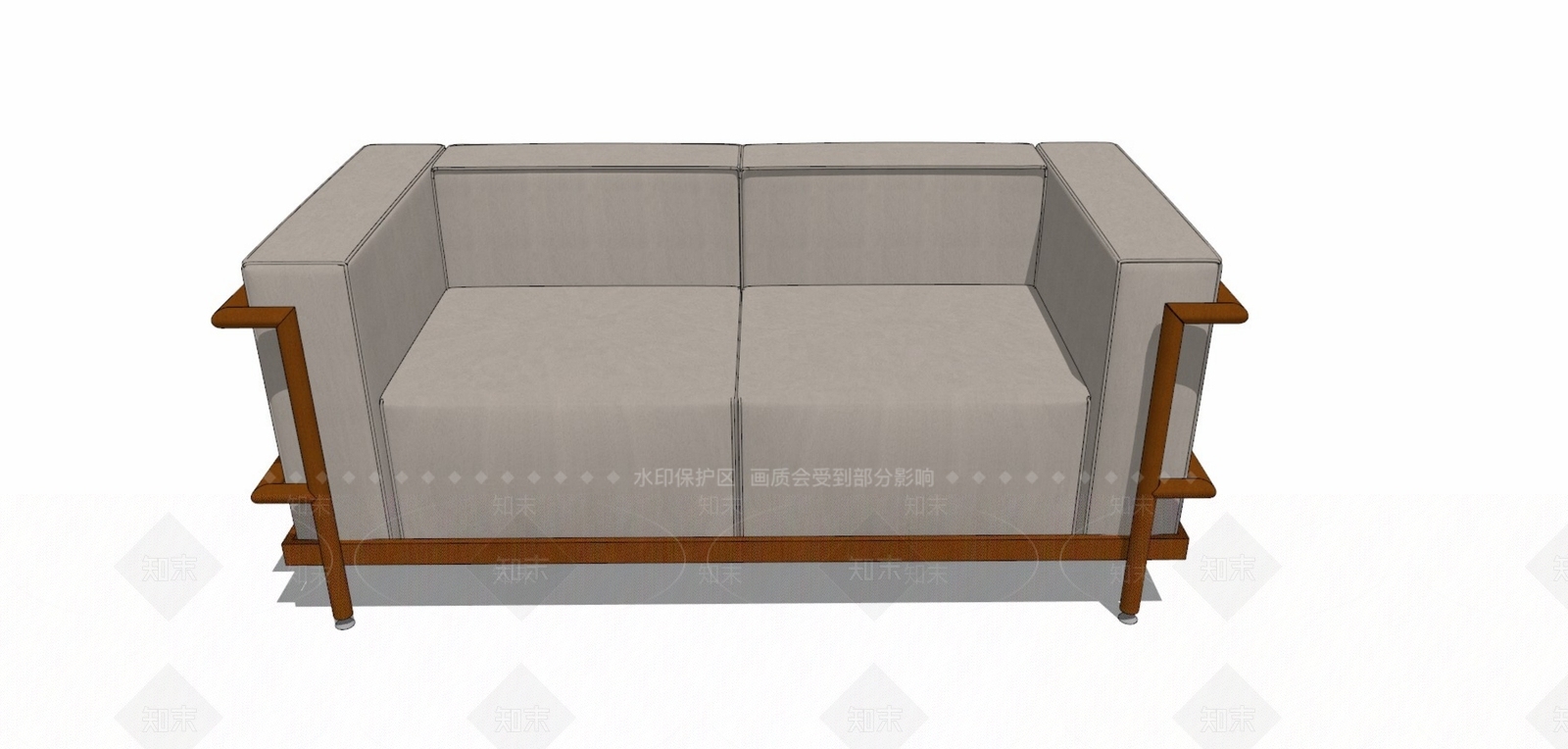 现代多人沙发SU模型下载【ID:1201638065】