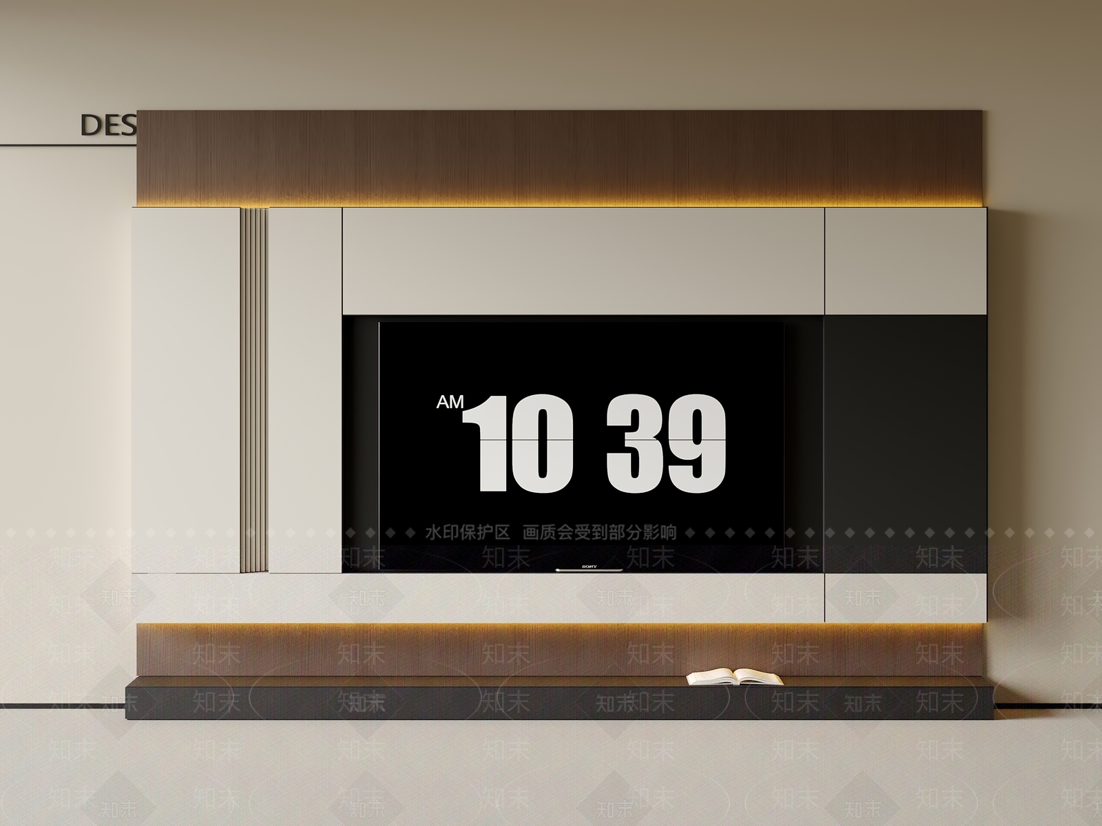 现代意式电视背景墙3D模型下载【ID:1201638653】