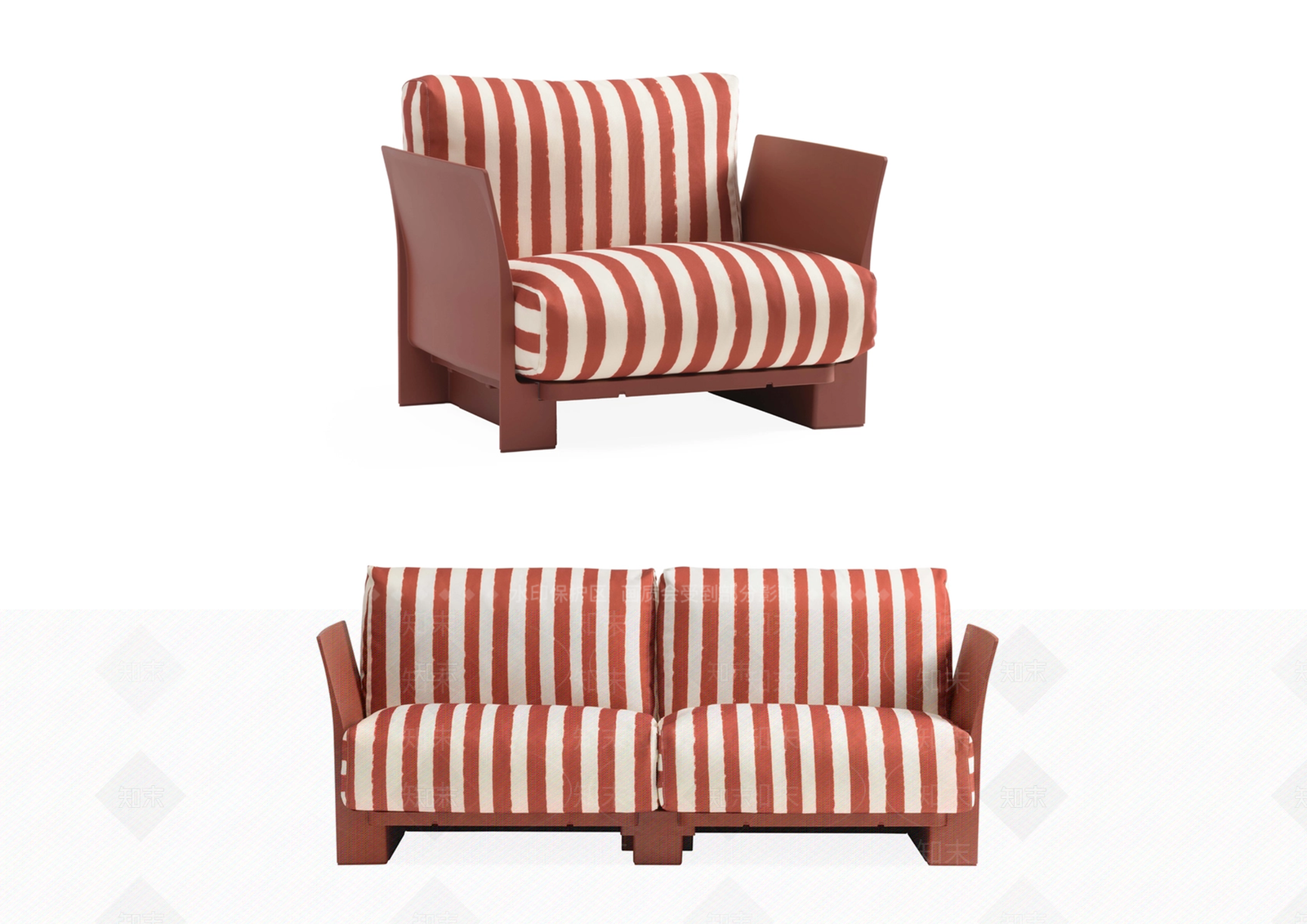 法式北欧沙发组合SU模型下载【ID:1201641380】