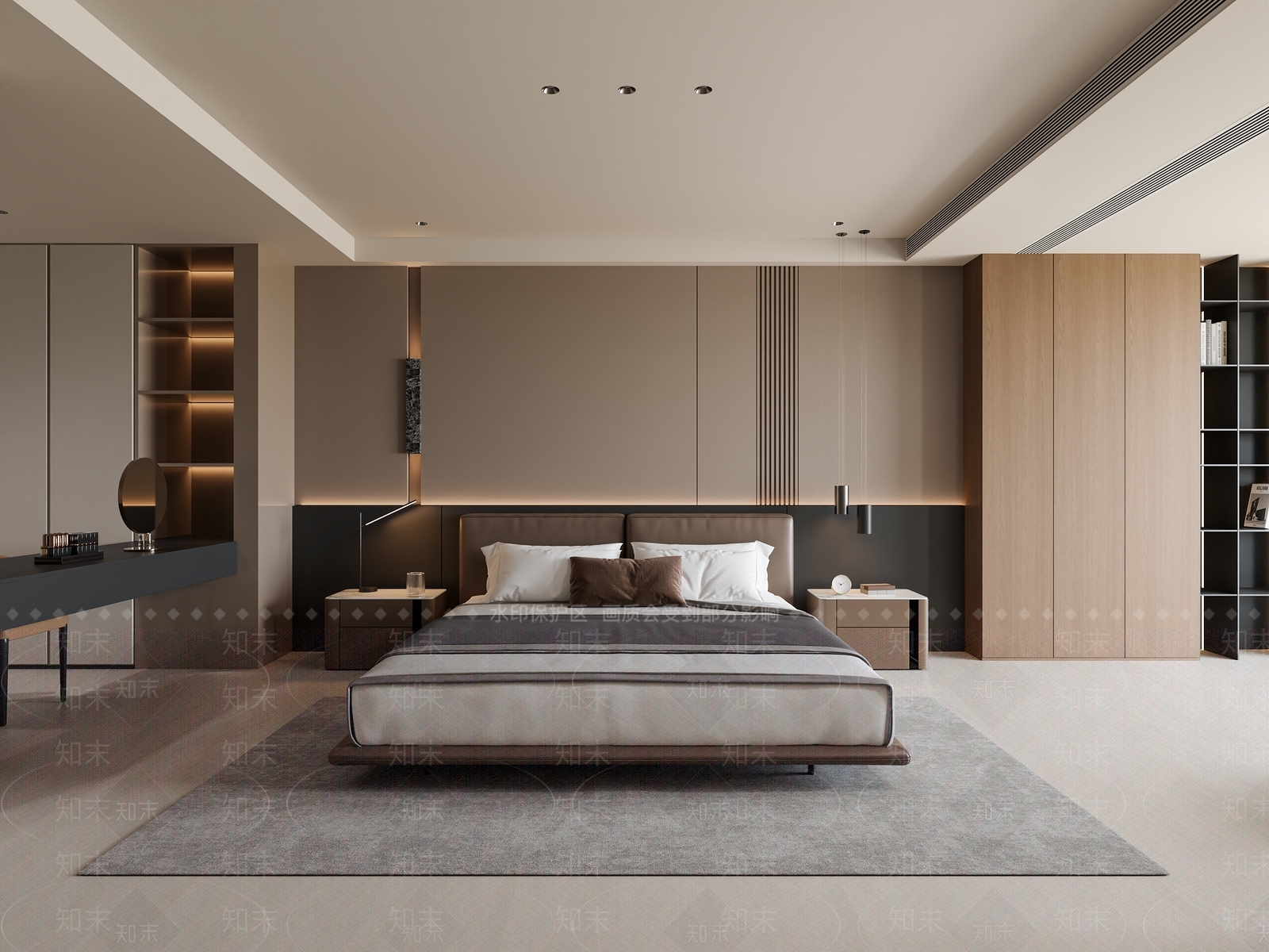 现代酒店客房3D模型下载【ID:1215197775】