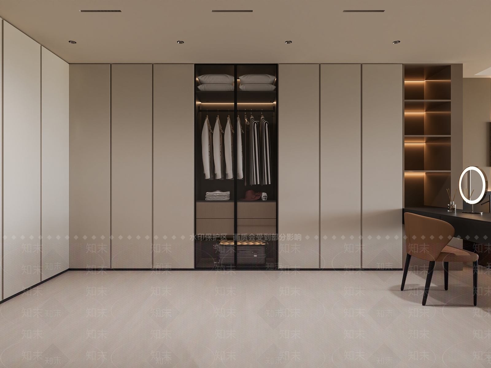 现代意式衣帽间3D模型下载【ID:1201642431】