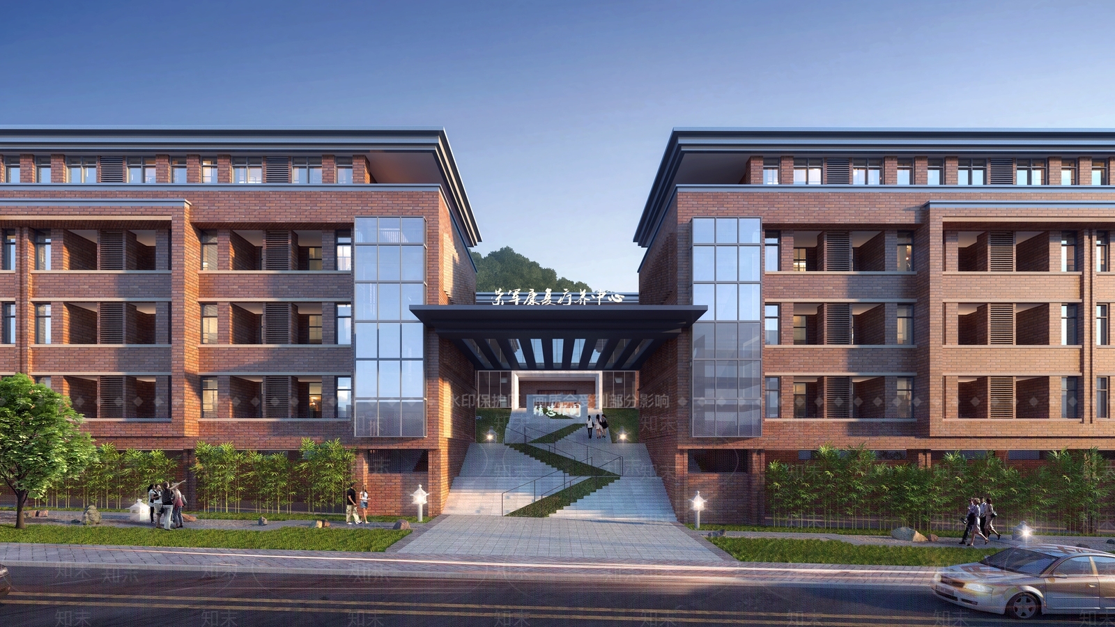 现代医院建筑SU模型下载【ID:1201643965】