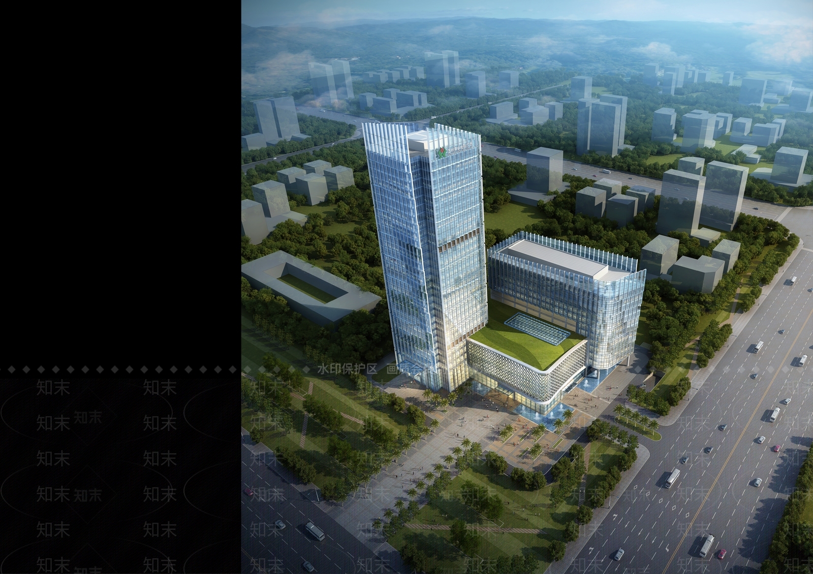 现代银行建筑SU模型下载【ID:1201645281】