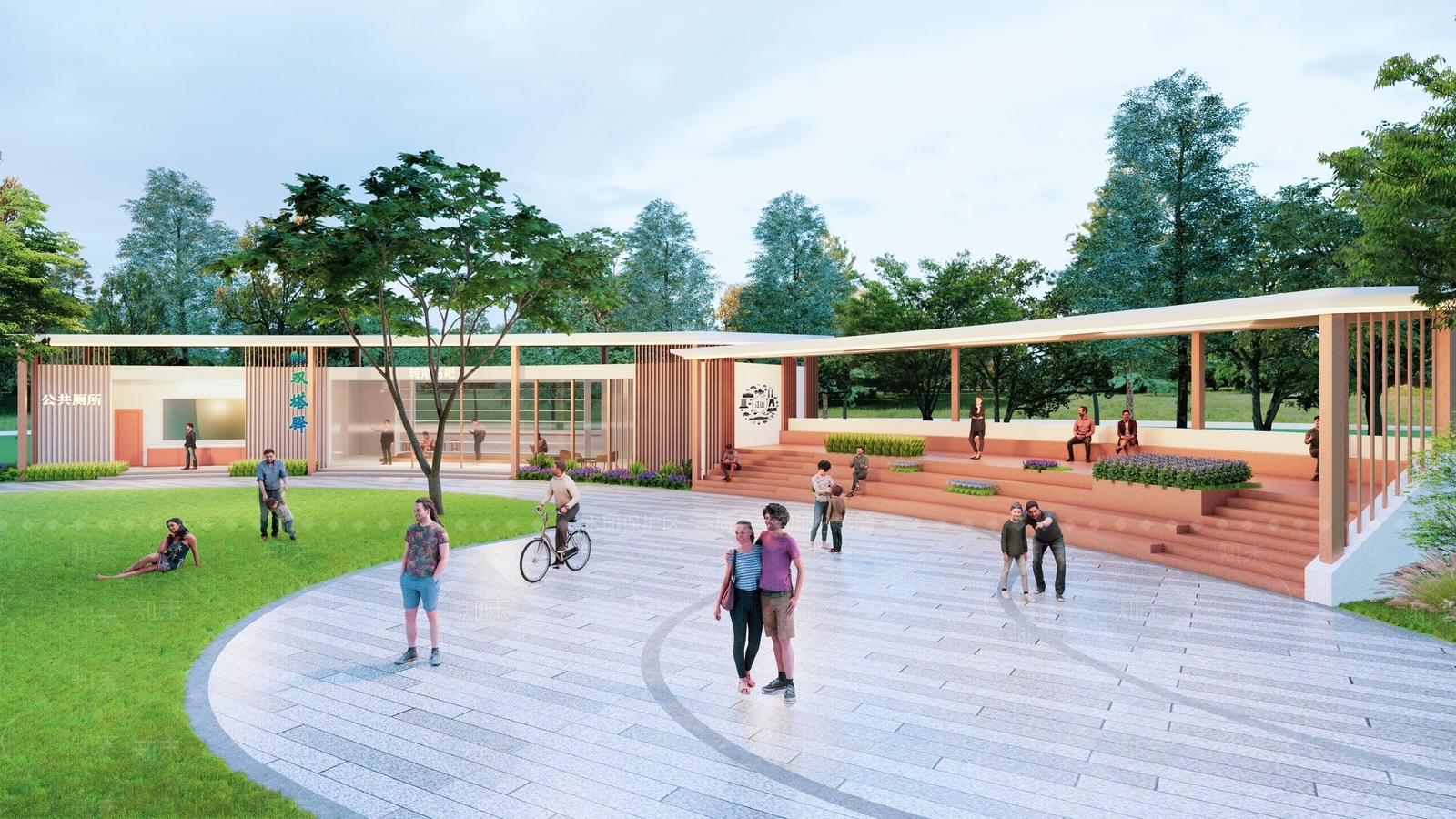 现代其他景观小建筑SU模型下载【ID:1201645471】