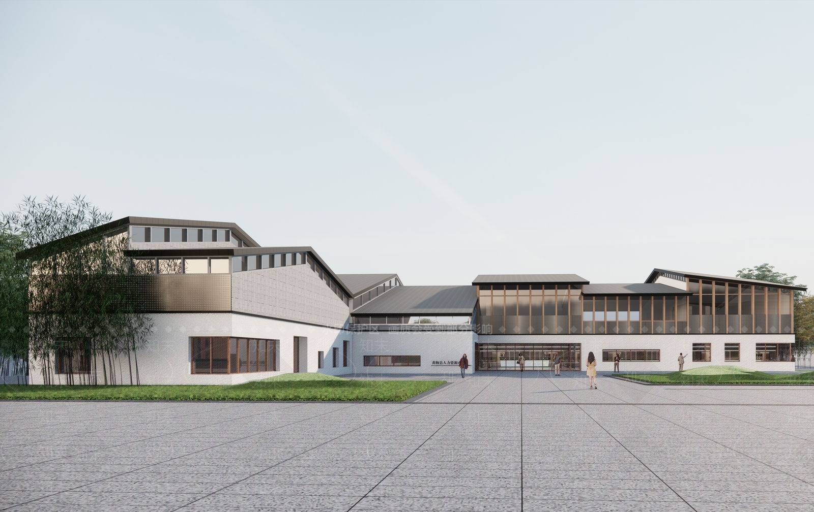 新中式小公建SU模型下载【ID:1201687031】