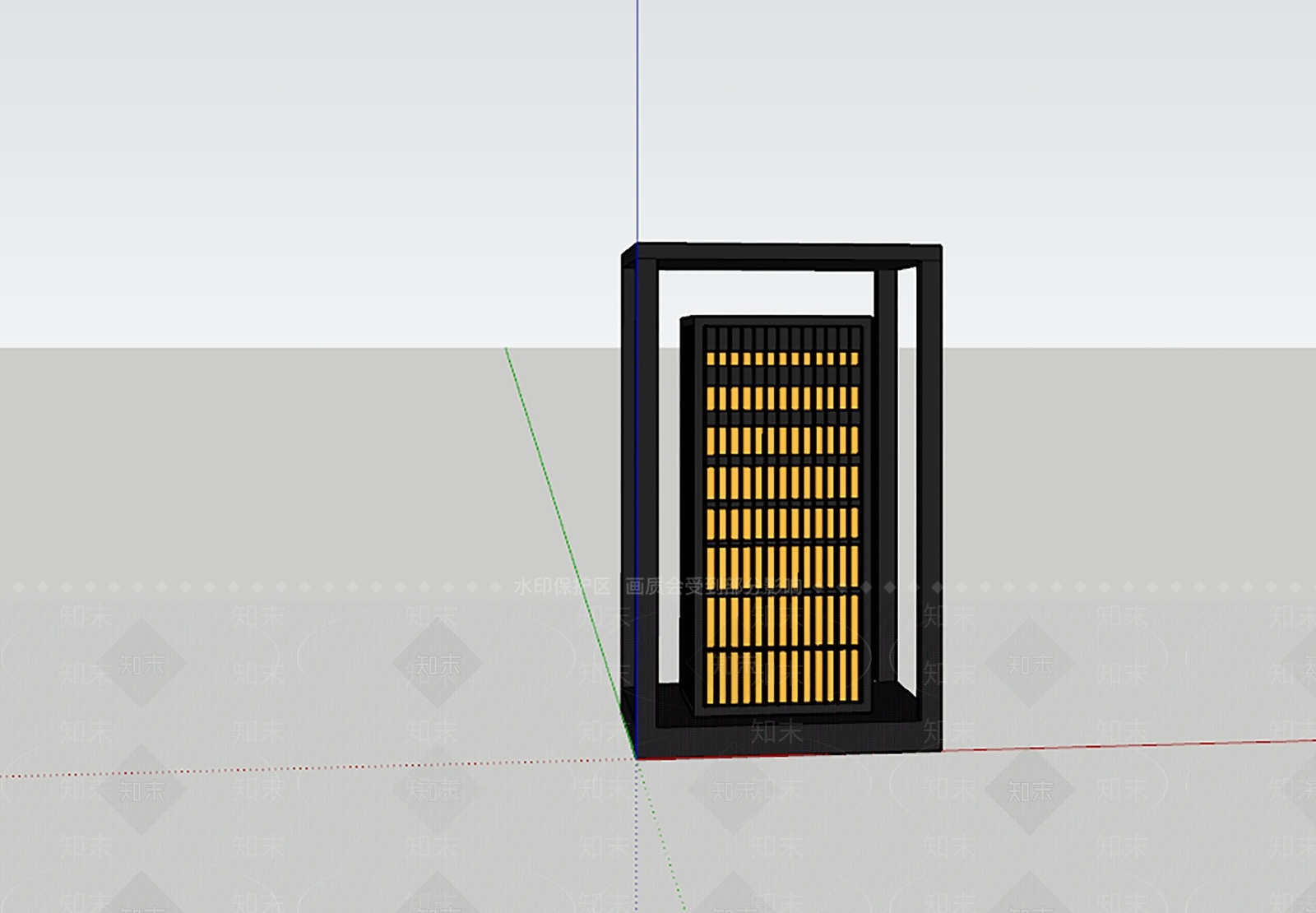 现代新中式草坪灯SU模型下载【ID:1201649060】