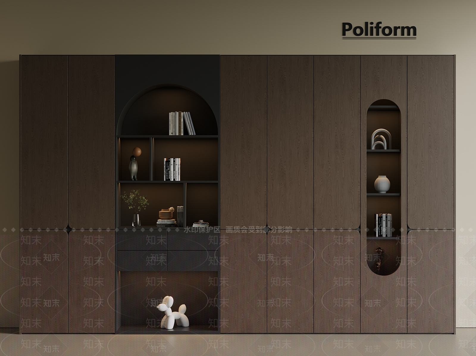 意式中古书柜SU模型下载【ID:1201648954】