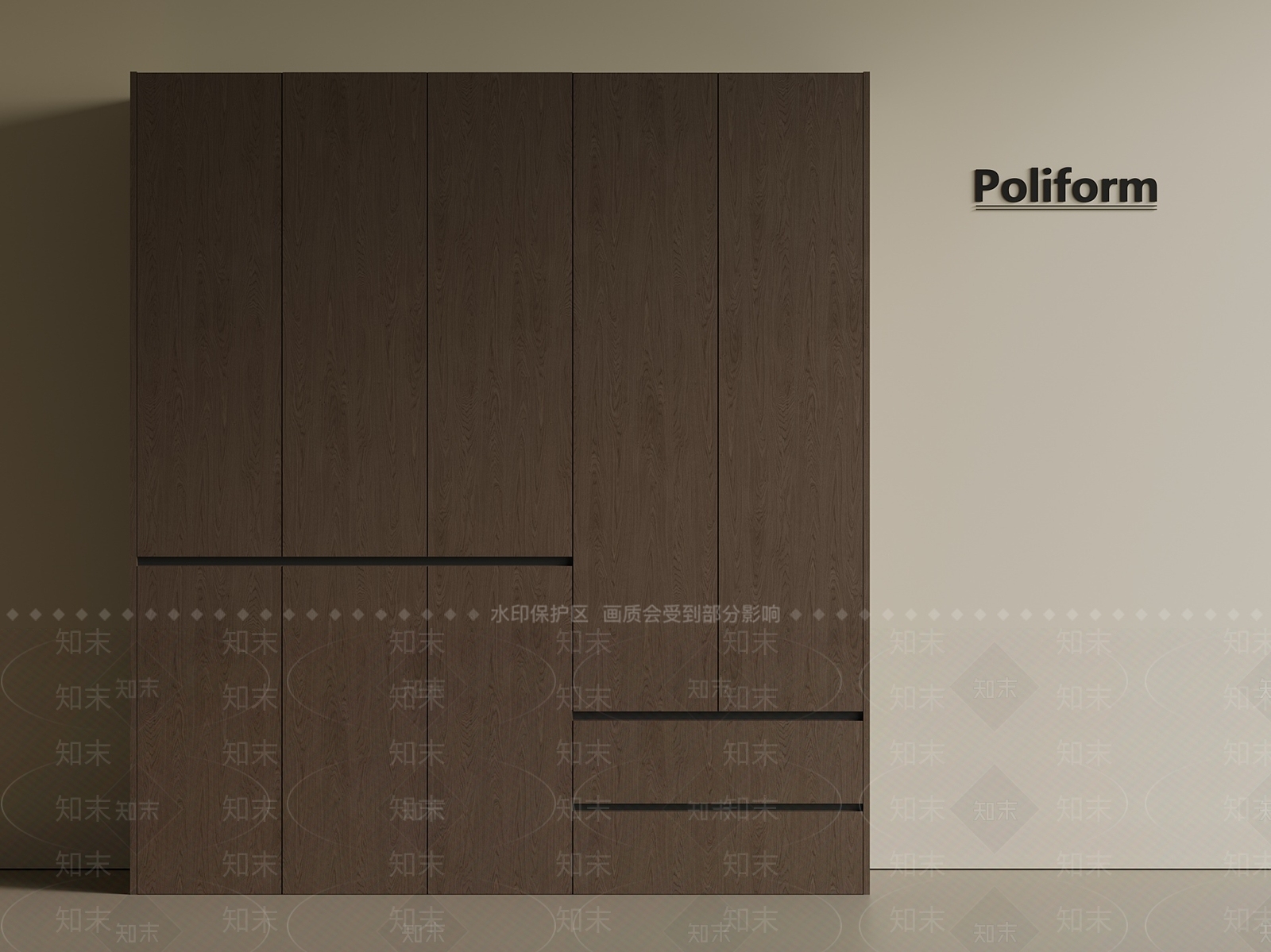 意式中古衣柜SU模型下载【ID:1201650183】