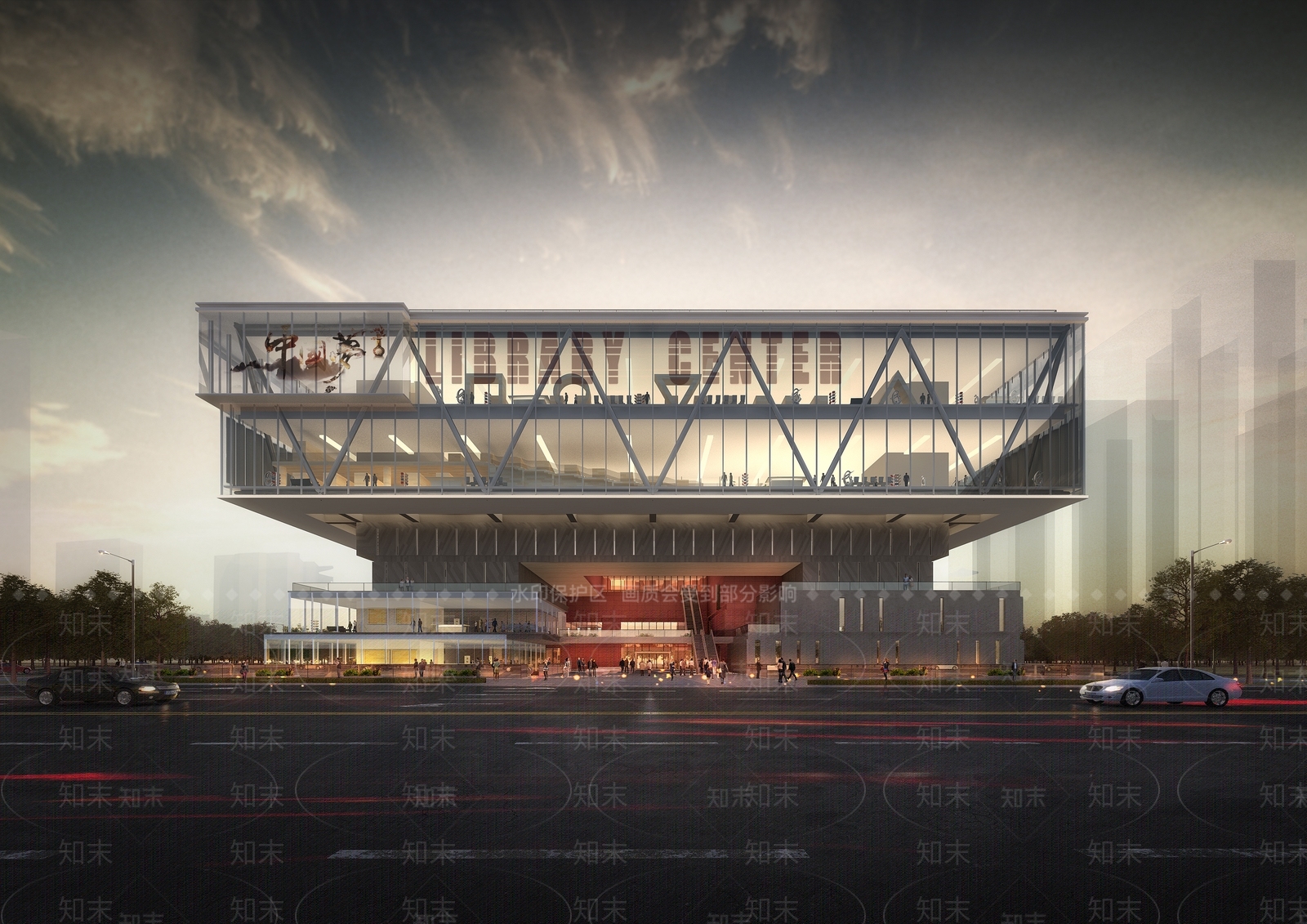 现代图书馆SU模型下载【ID:1201650290】