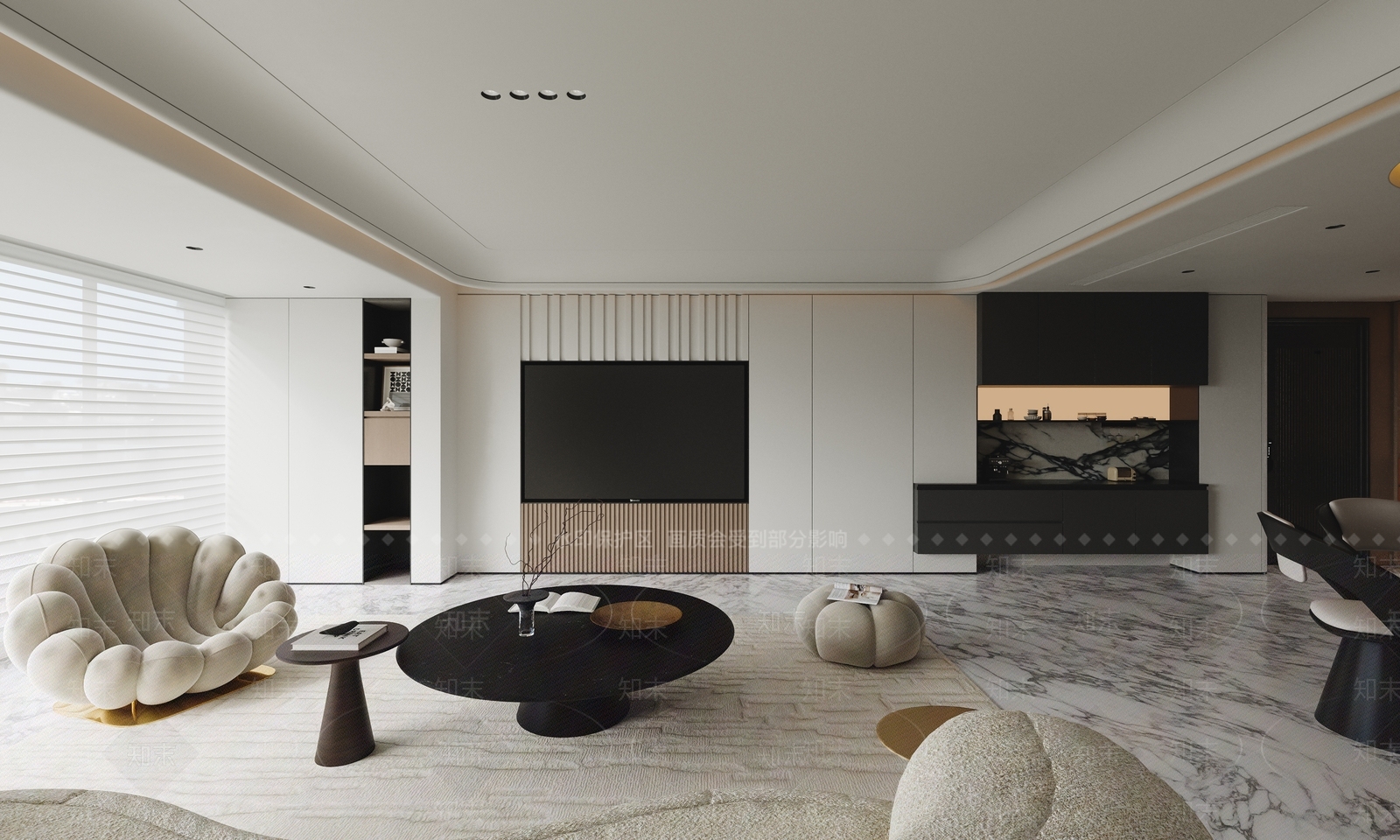 现代客餐厅3D模型下载【ID:1215197960】