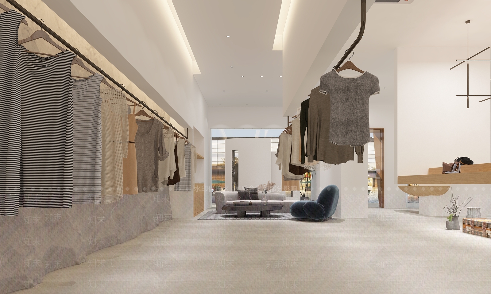 现代服装店3D模型下载【ID:1201654494】