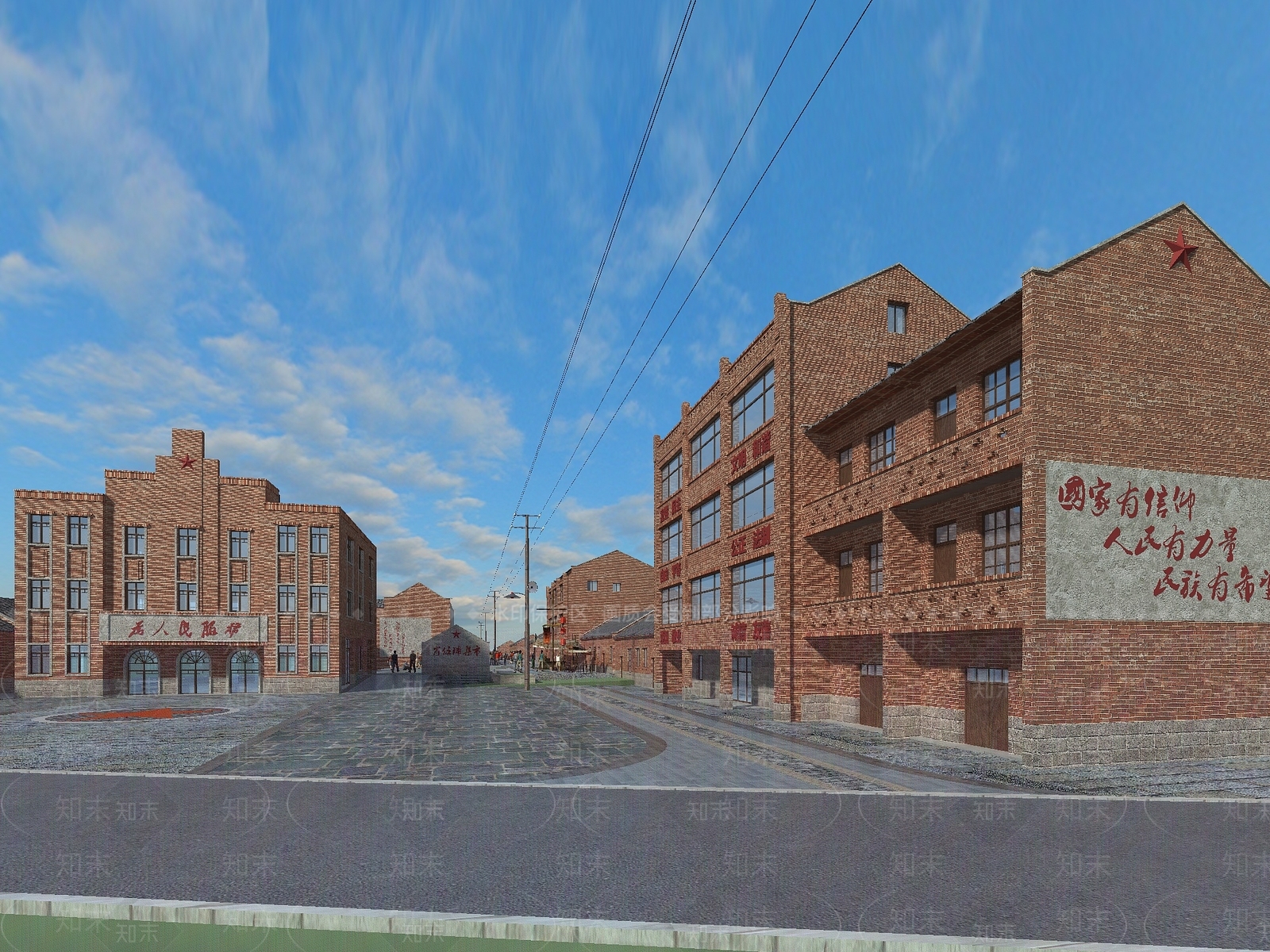 中式欧式艺术风格建筑3D模型下载【ID:1201653941】