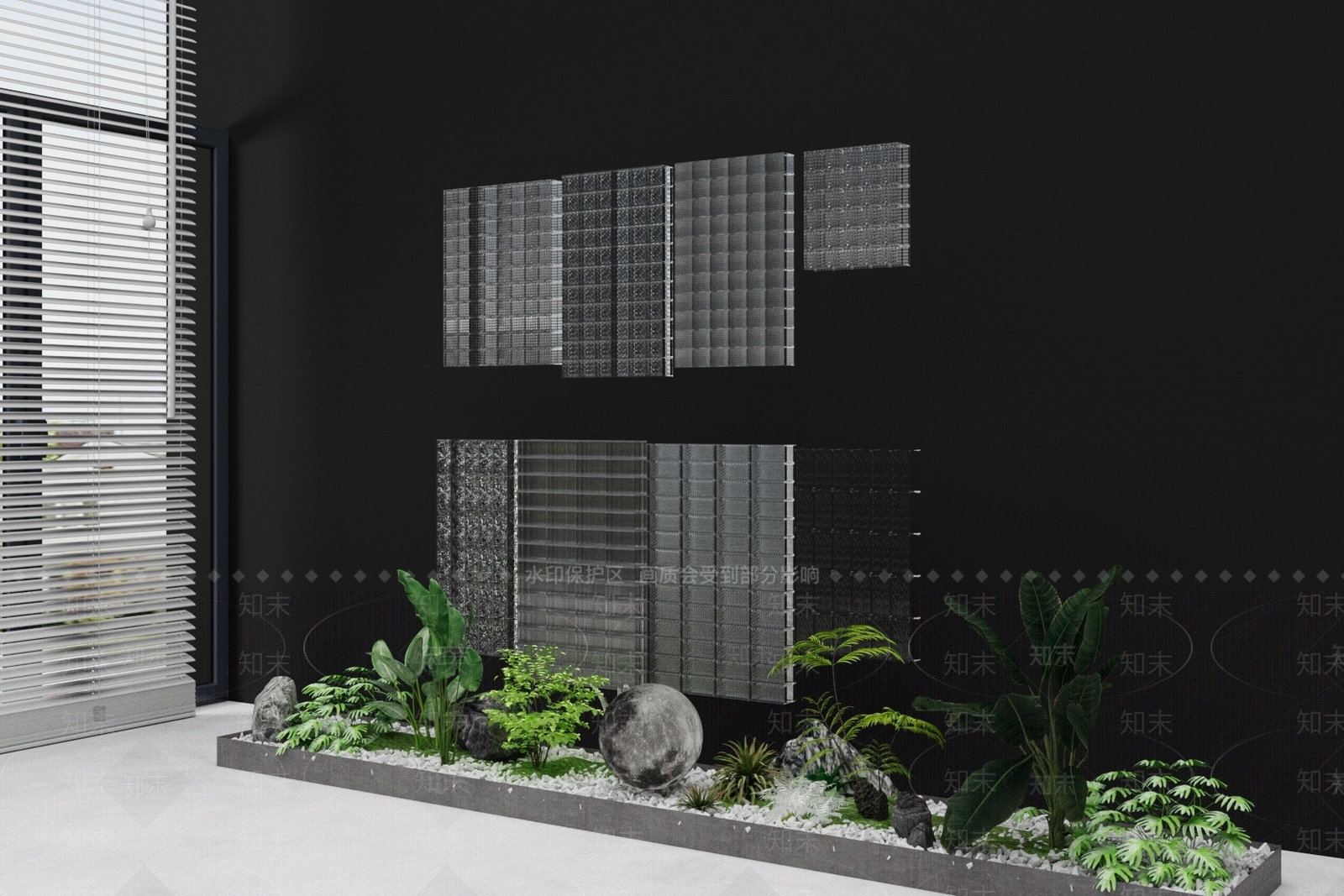现代奶油艺术装置3D模型下载【ID:1201654934】