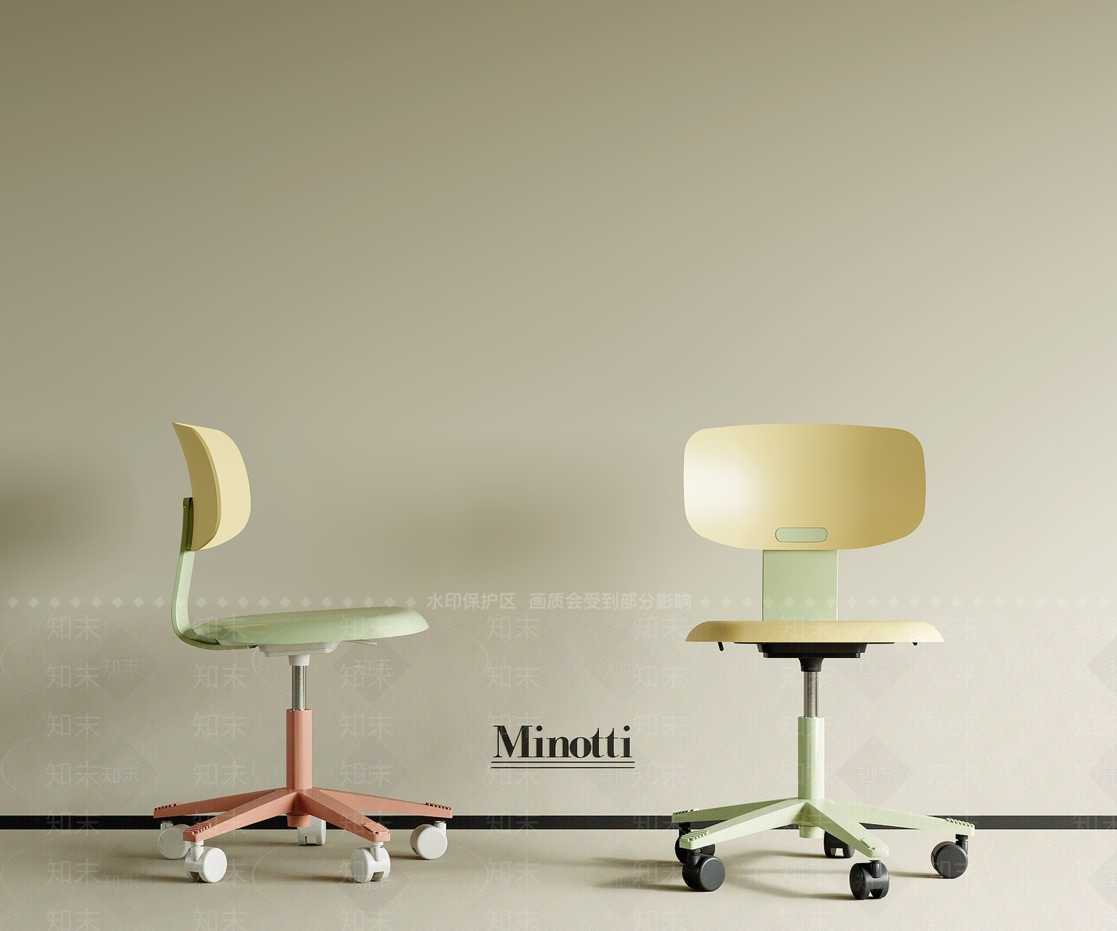 现代极简儿童椅SU模型下载【ID:1201661134】