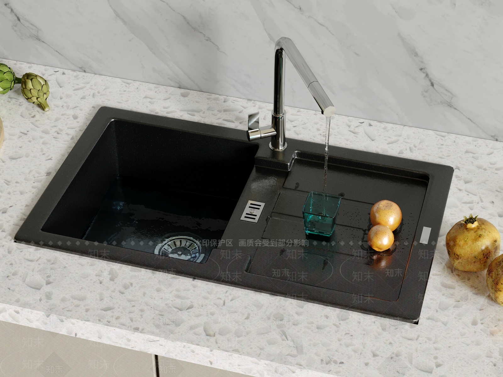 水槽3D模型下载【ID:1201664225】