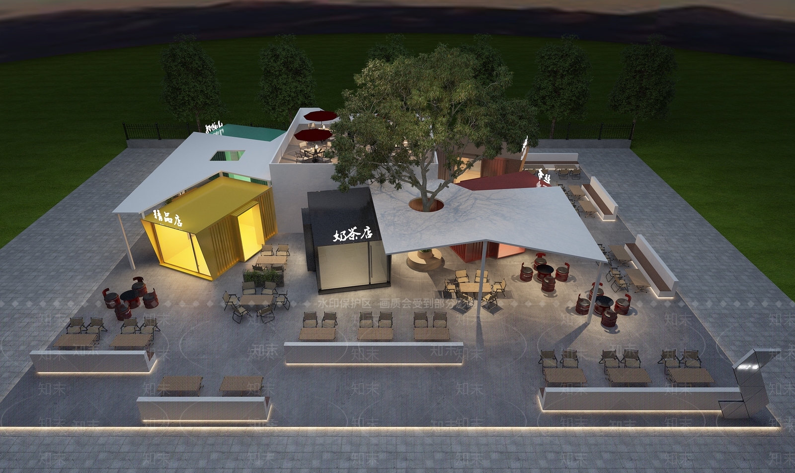 工业集市3D模型下载【ID:1201665172】