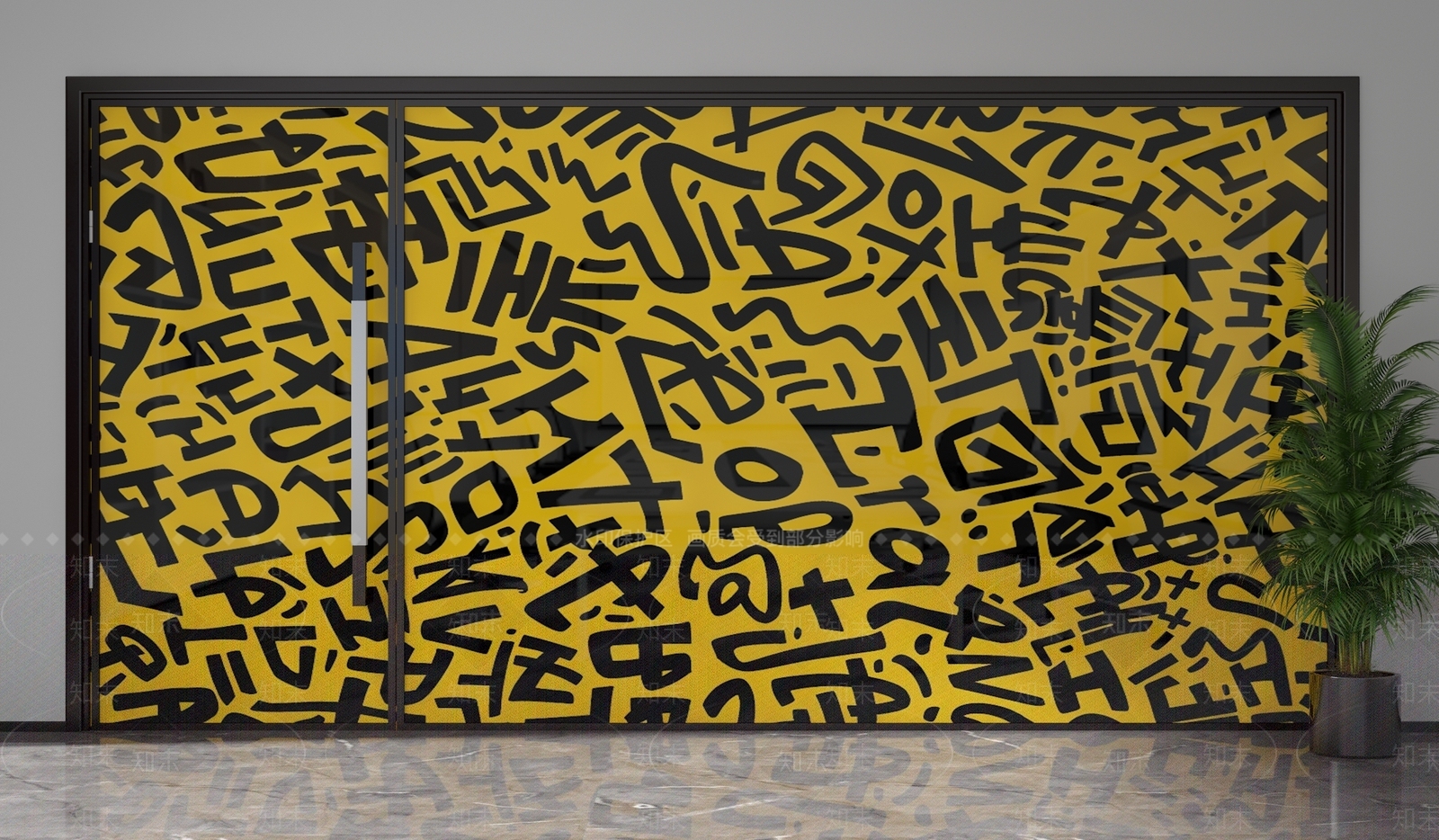 现代隔断3D模型下载【ID:1201666588】