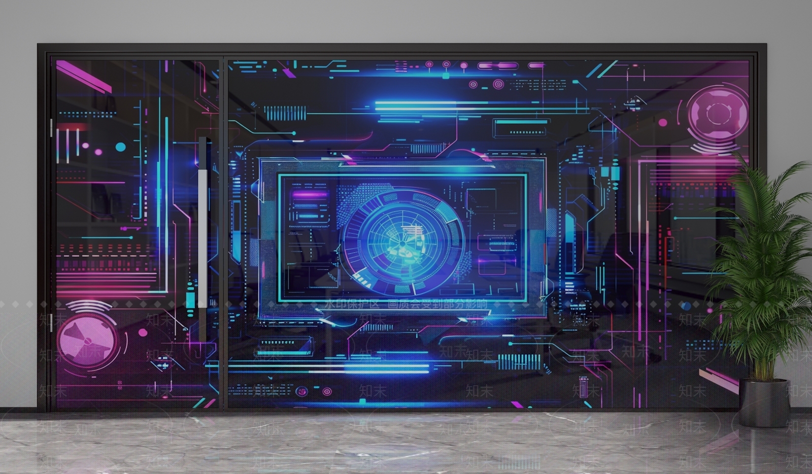 现代隔断3D模型下载【ID:1201666637】