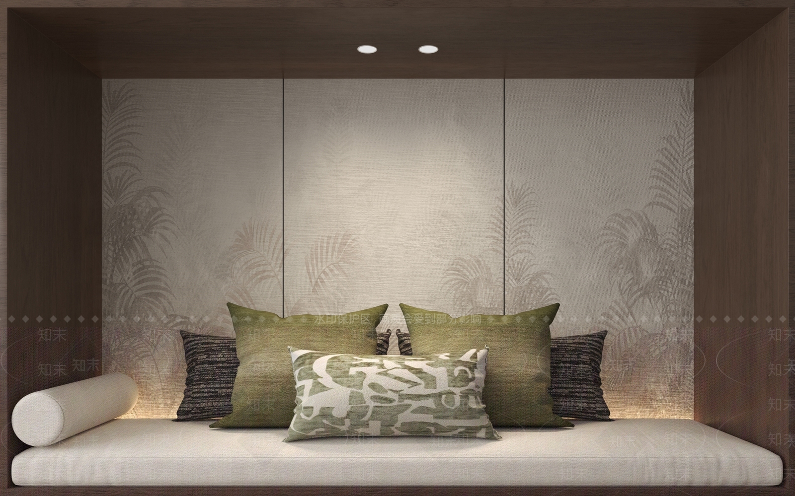 现代新中式抱枕3D模型下载【ID:1201668710】