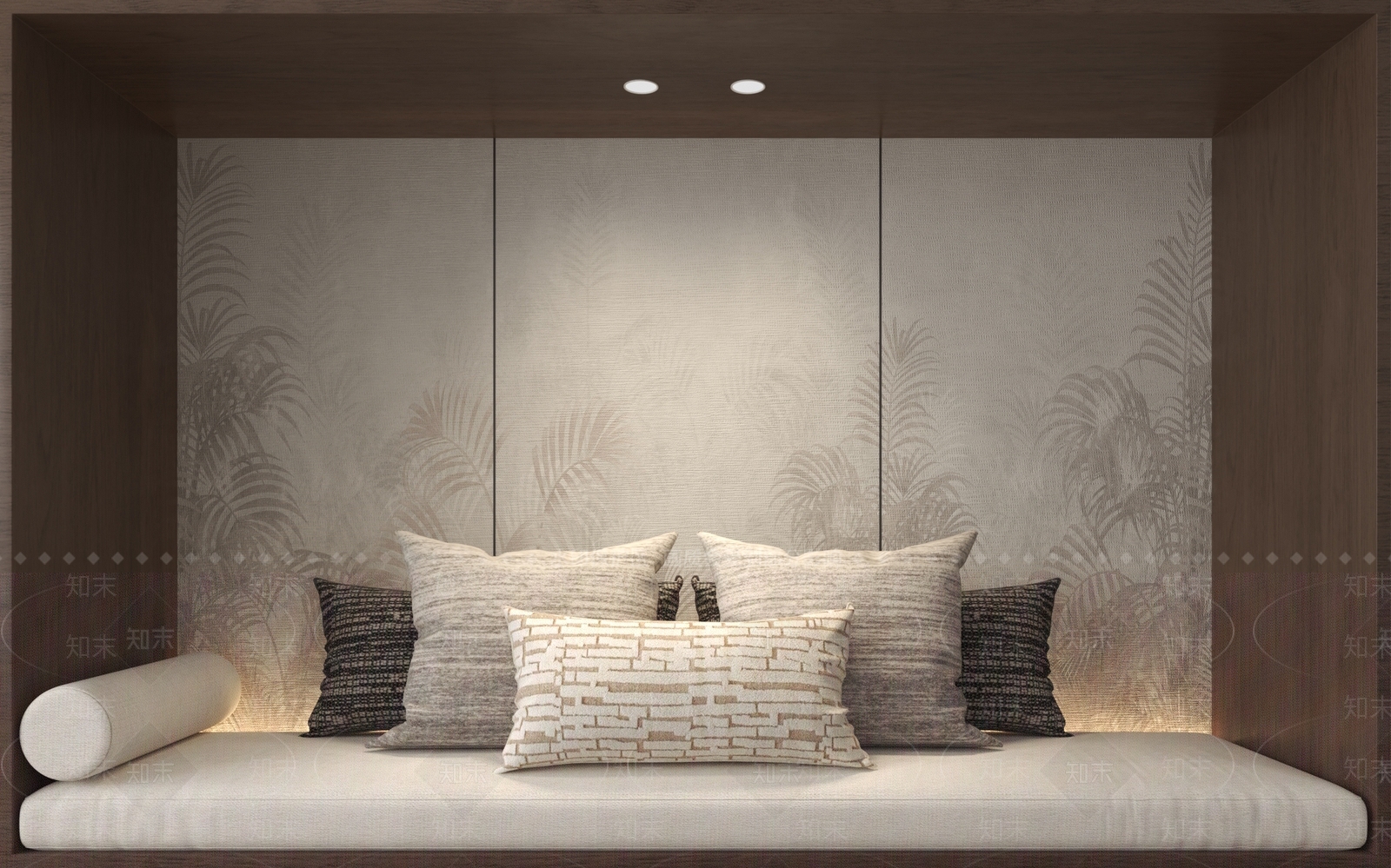 现代新中式抱枕3D模型下载【ID:1201668713】