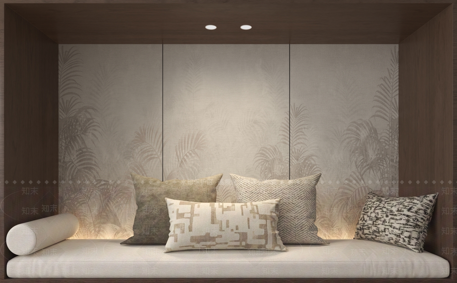 现代新中式抱枕3D模型下载【ID:1201668796】