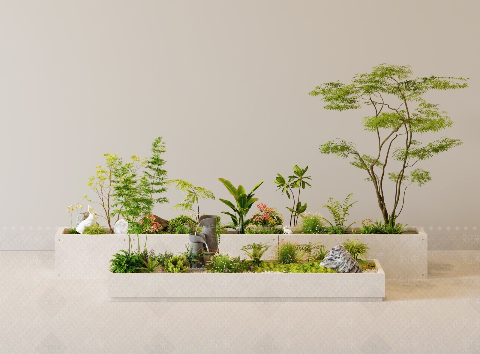 植物堆3D模型下载【ID:1201669010】